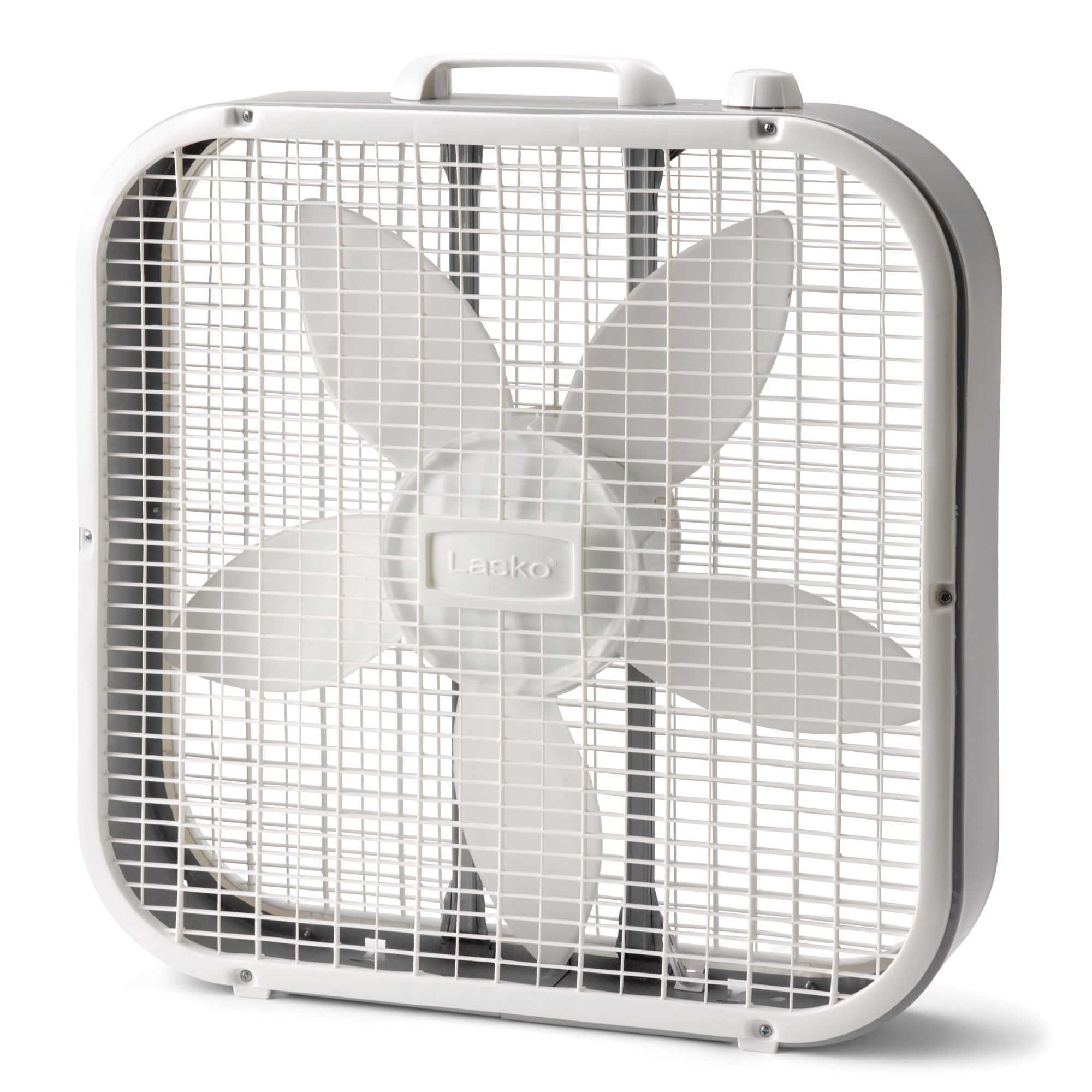 (3 pack) Lasko 20" Classic Box Fan with Weather-Resistant Motor, 3 Speeds, 22.5" H, White, B20200, New - Image 5