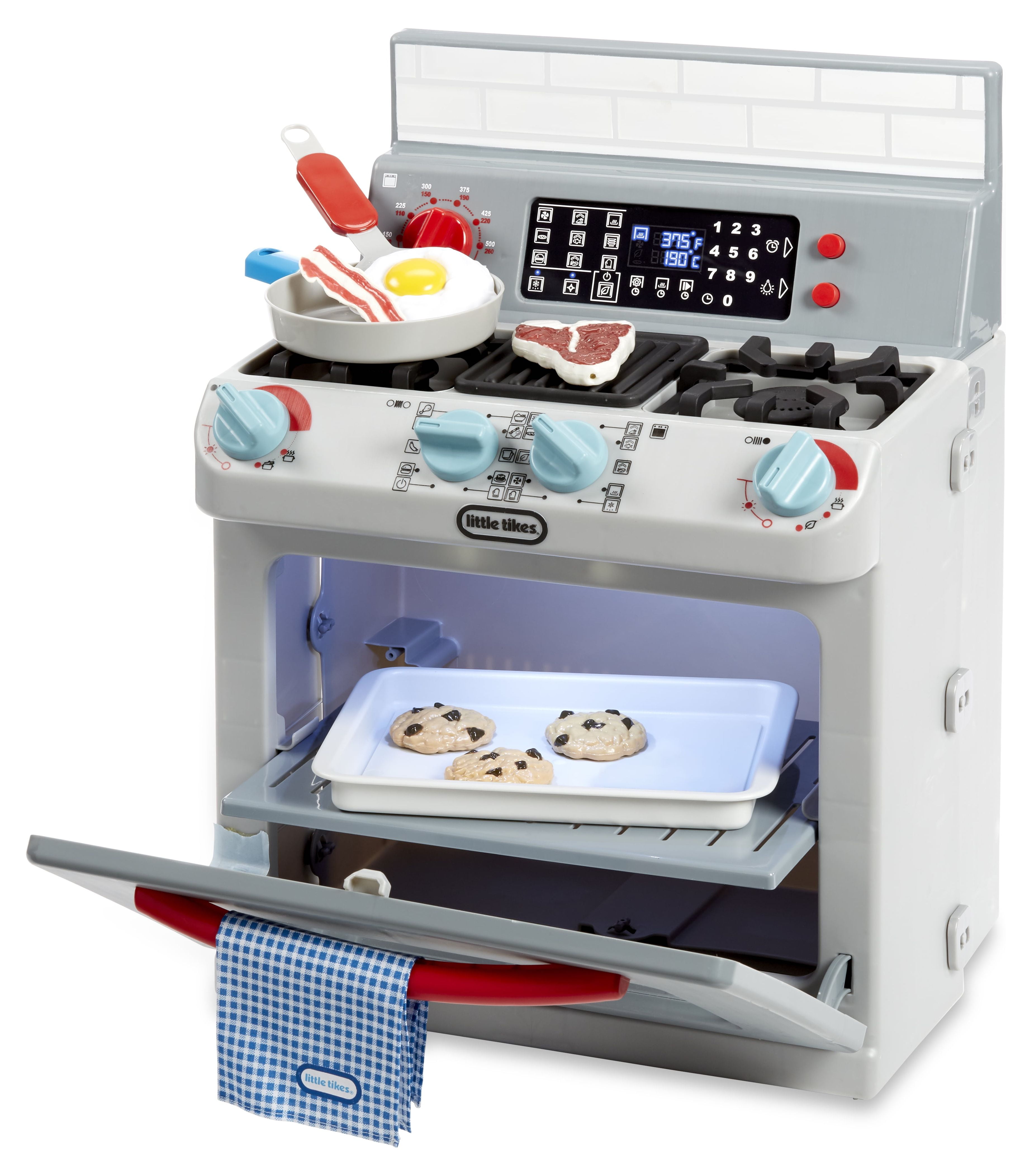 Little Tikes First Oven, Pretend Play Appliance with 11 Kitchin Accessories & Realistic Cooking Sounds, Kids Ages 2+ - Image 3