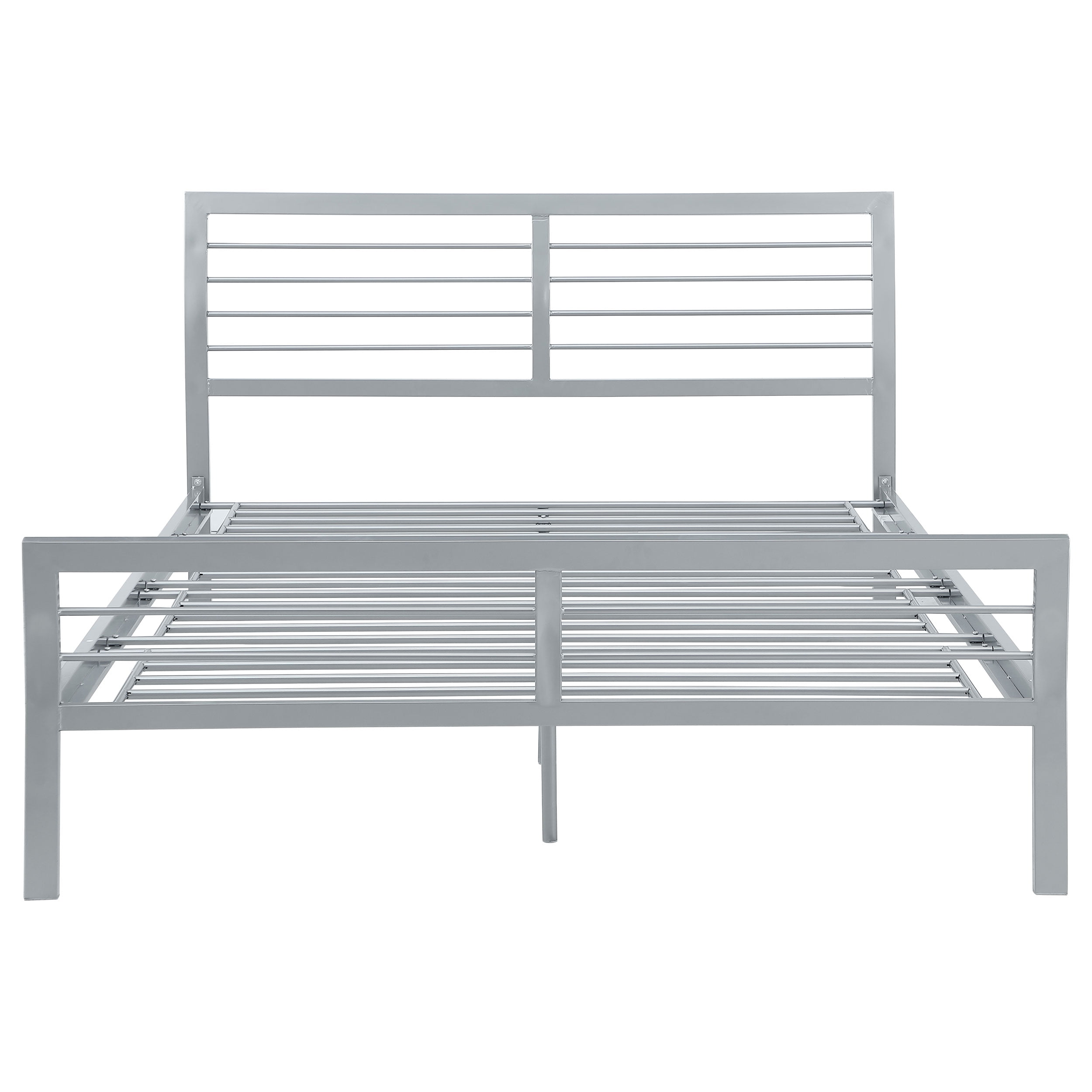 Cooper Queen Metal Bed Silver - Image 4