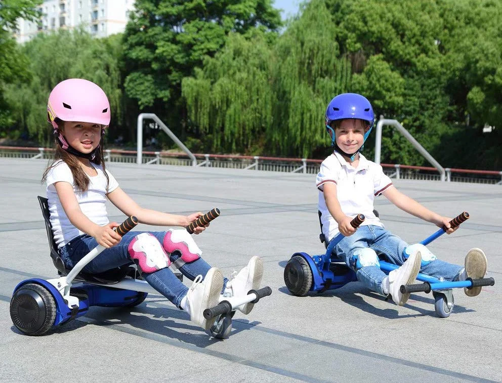 HoverTech All In One Hover Cart Attachment For Hover board - Transform your Hover board into a Go Kart with Hovercart – Blue - Image 6