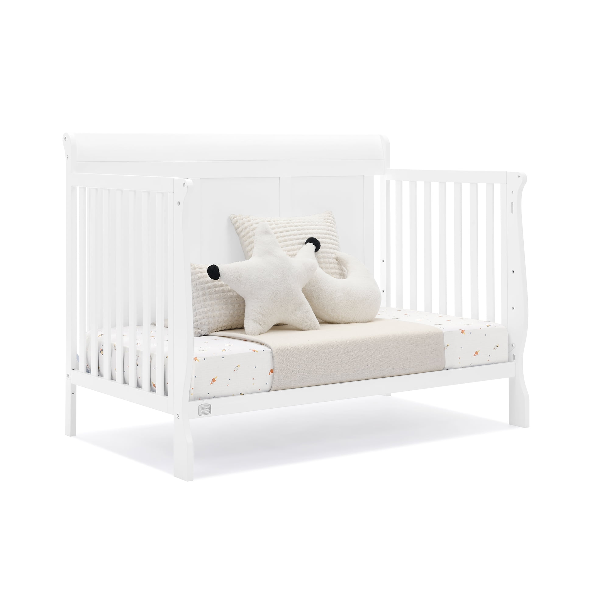 Simmons Kids Carter 6-in-1 Convertible Crib - Greenguard Gold Certified, Bianca White - Image 11