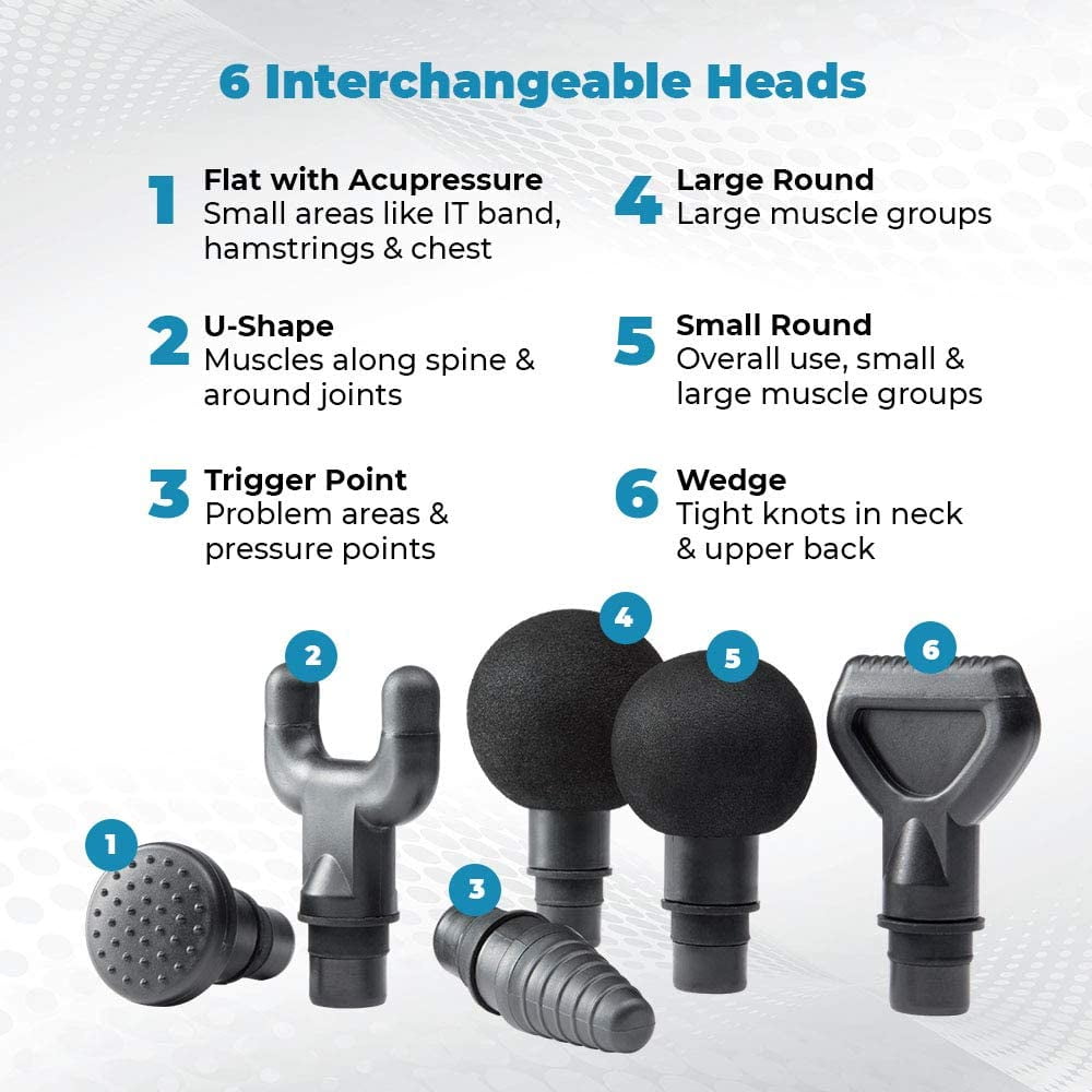 Homedics Active Fit Pro Plus Percussion Cordless Full Body Massage Gun, Black - Image 8