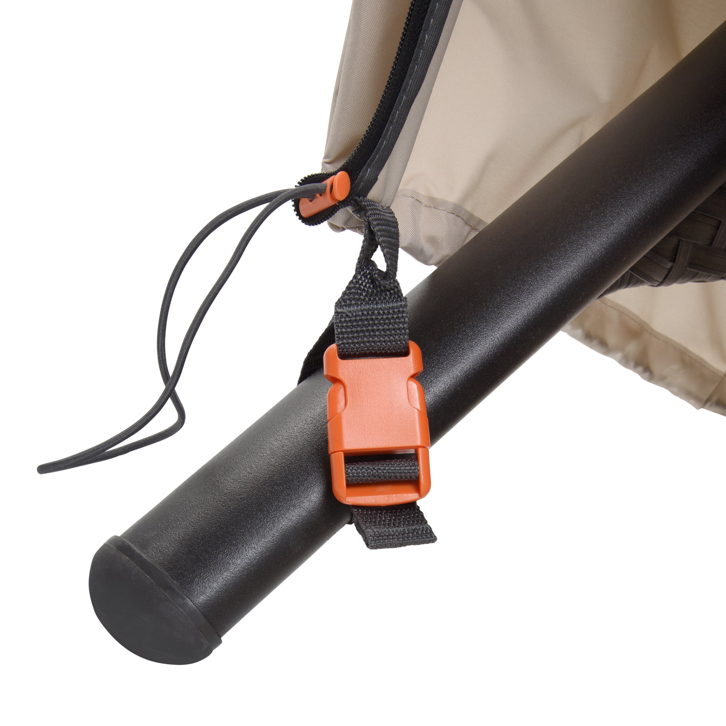 Modern Leisure Renaissance Patio Swing Cover, 81"L x 52"W x 70"H, Gray - Image 7