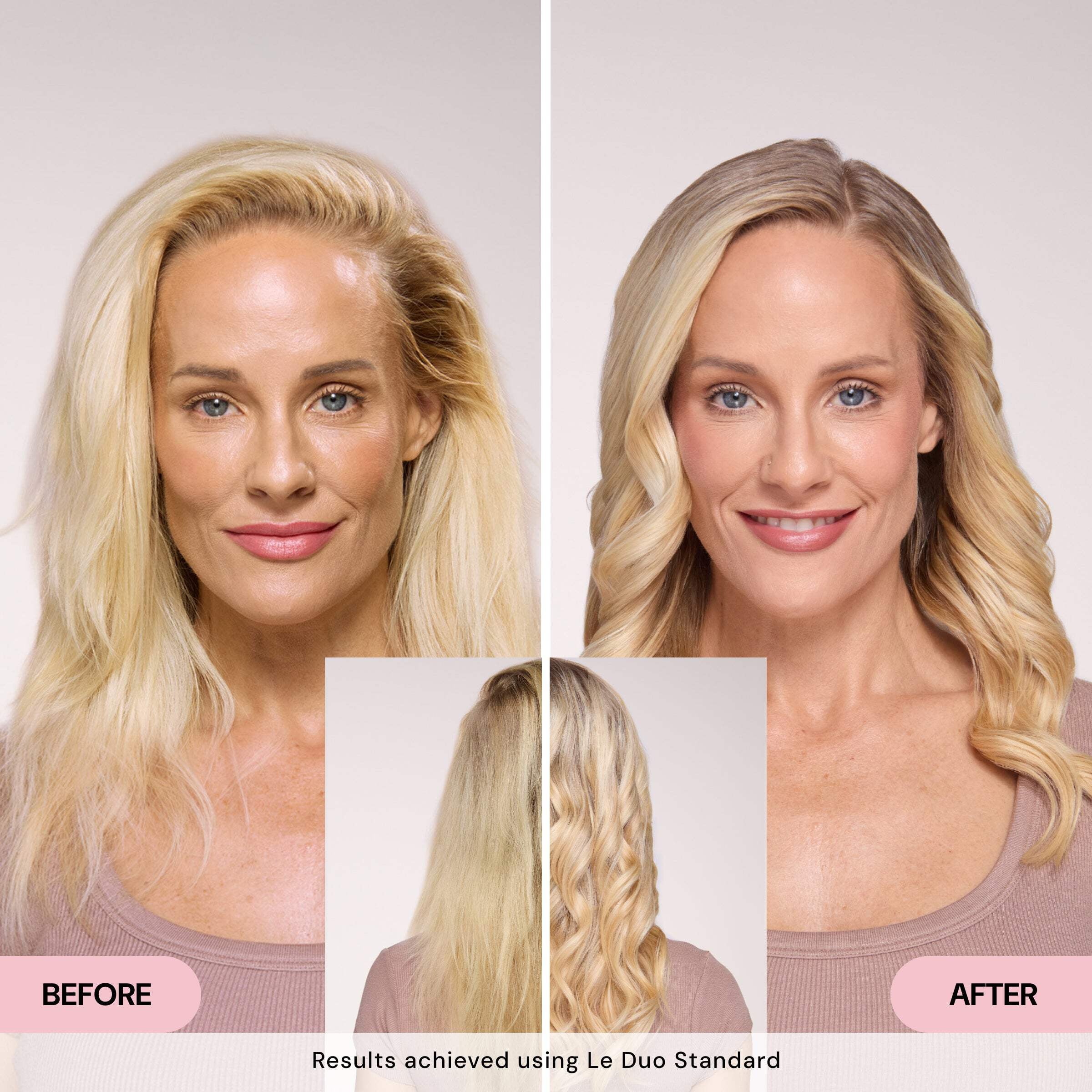 L'ange Hair Le Duo Grande 360° Airflow Styler | 2-in-1 Curling Wand & Titanium Flat Iron Hair Straightener (Black) - Image 2