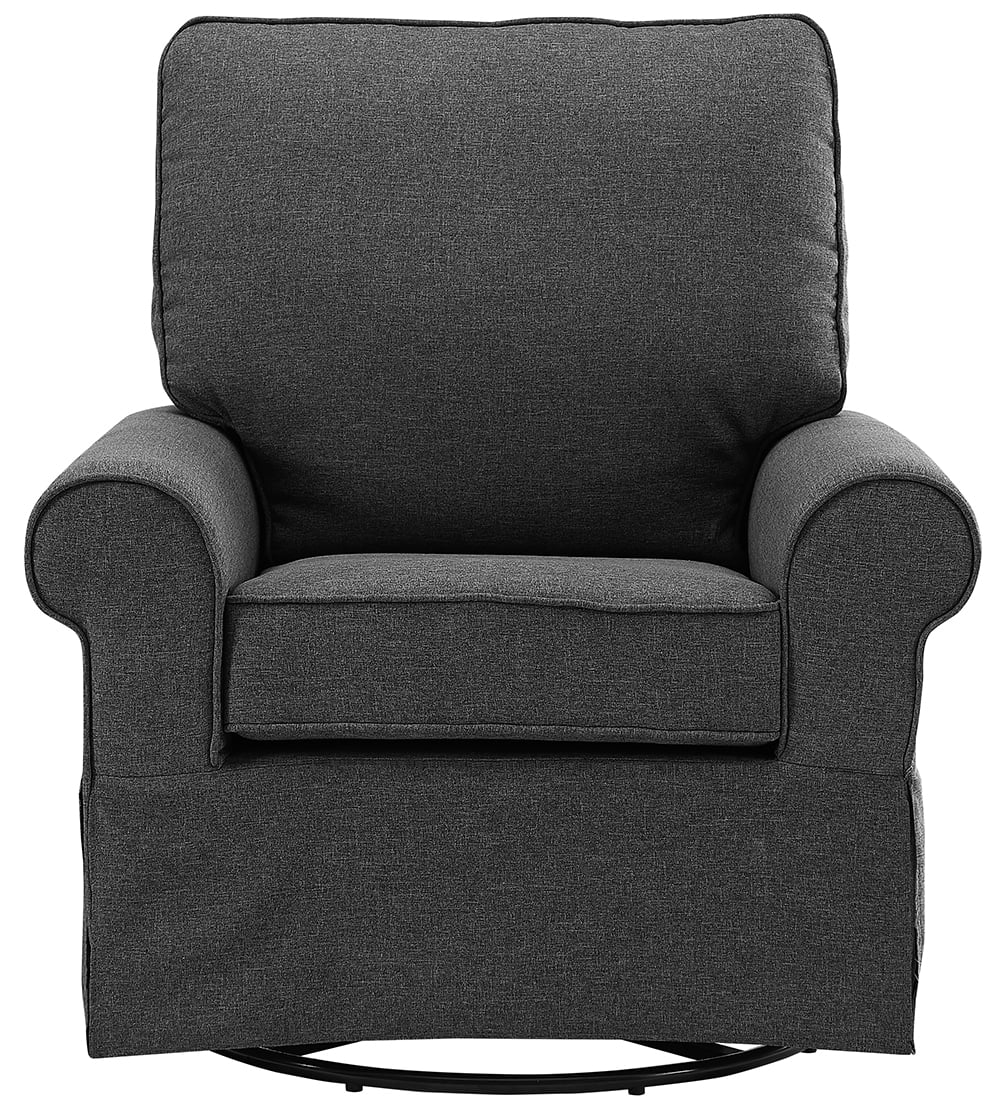 Angel Line Natalie Upholstered Swivel Glider, Dark Gray - Image 3