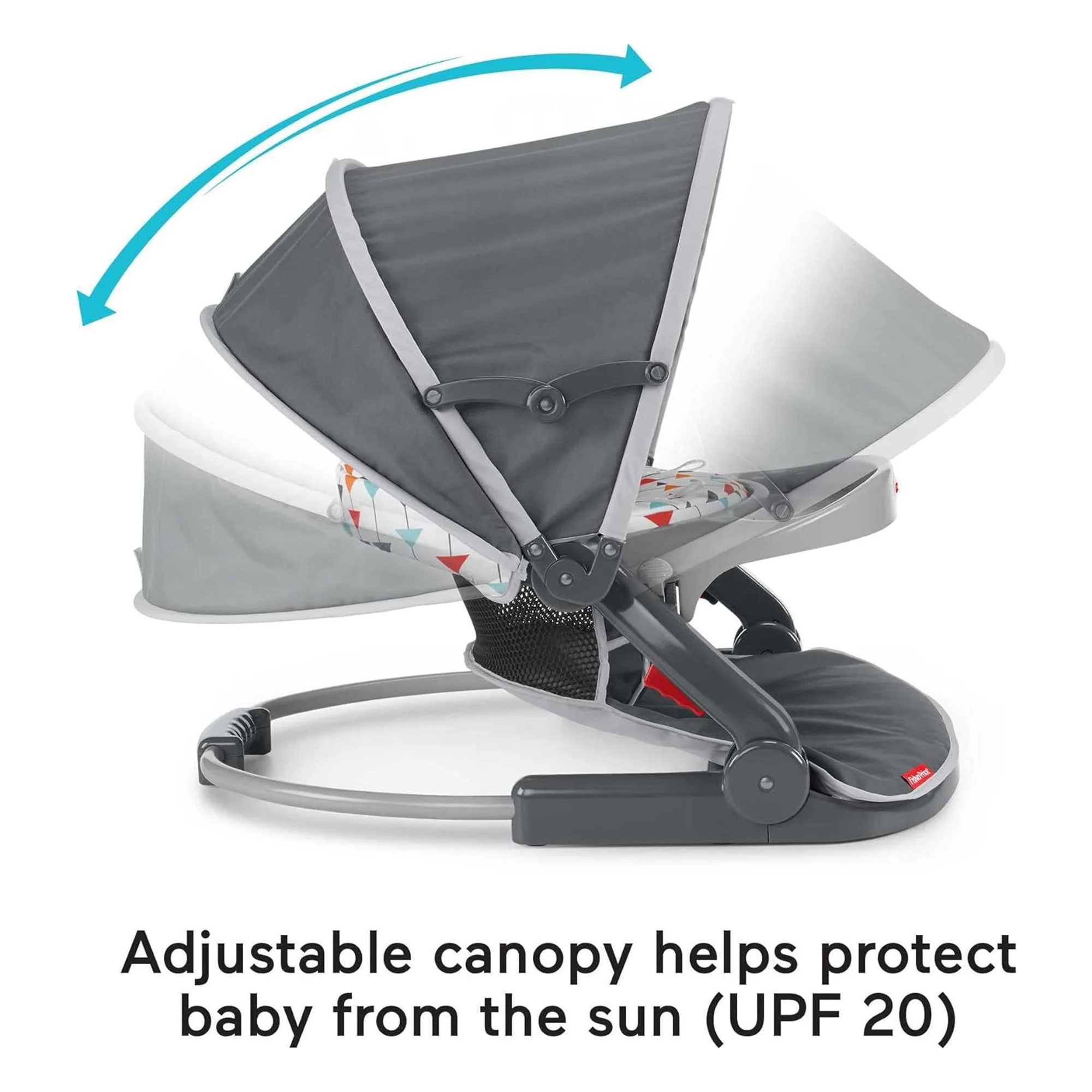 Fisher-Price Foldable Baby Travel Chair On The Go Sit Me Up Floor Seat - Image 2