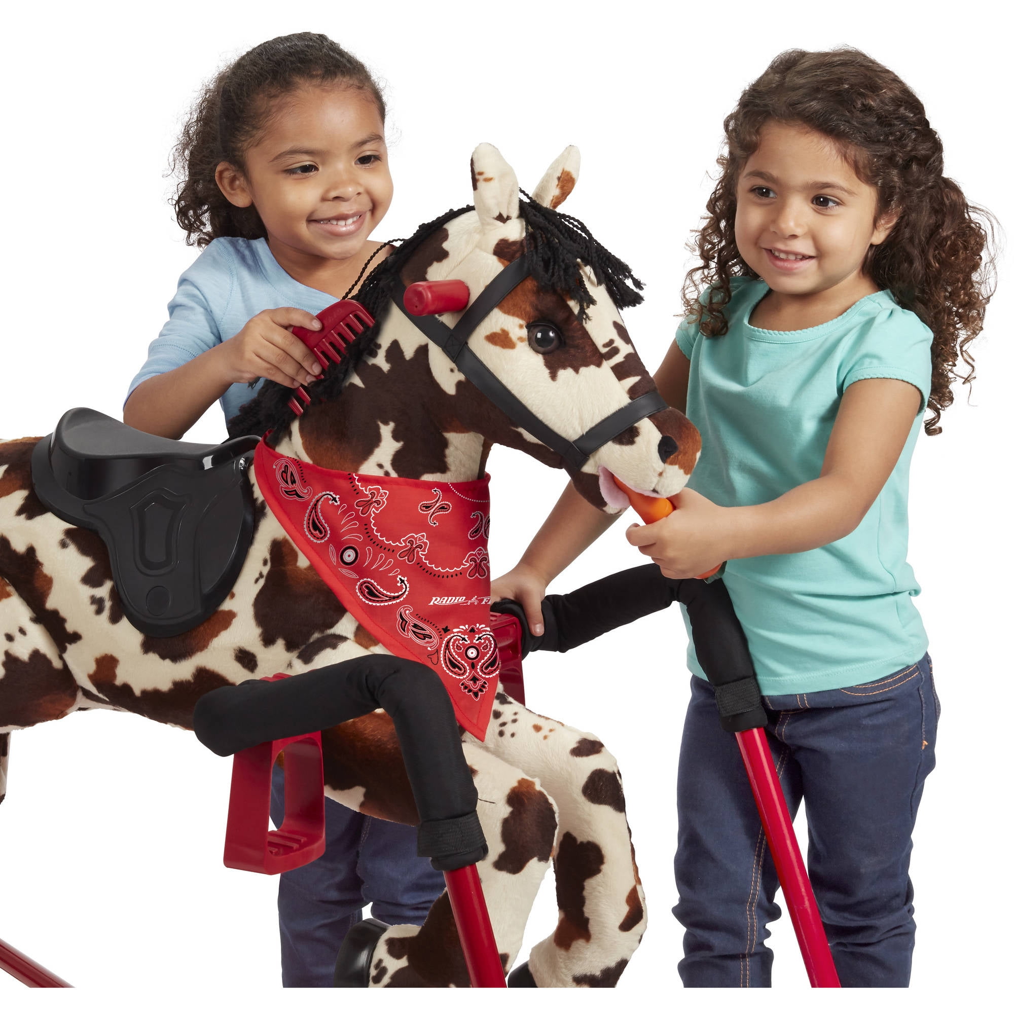 Radio Flyer Freckles Plush Interactive Riding Horse, Ride-on for Kids 2-6 Years, Realistic Sounds - Image 18