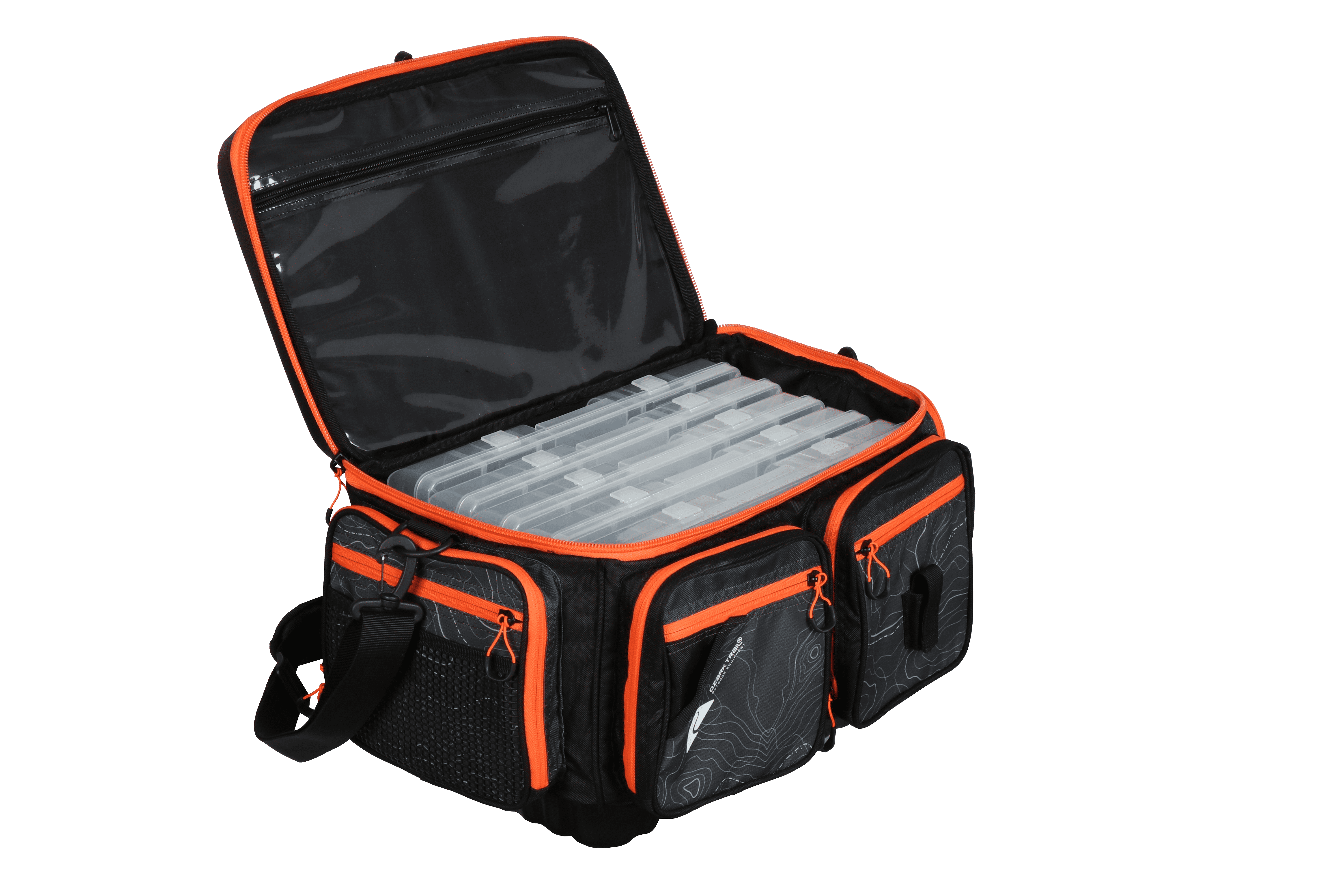 Ozark Trail 3700 Pro Large Quick Access Horizontal Fishing Tackle Box and Bait Bag, Material Polyester - Image 2