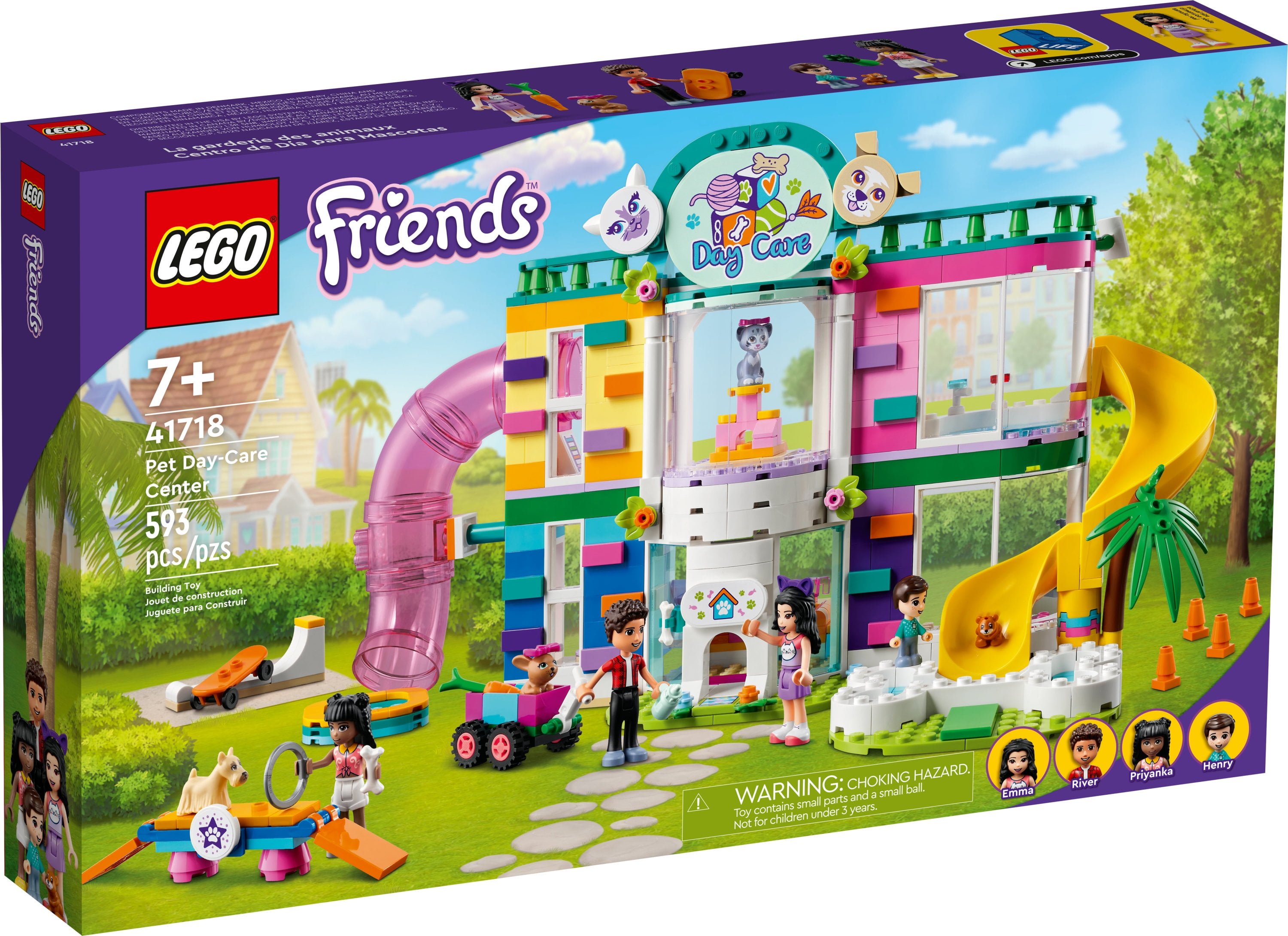 LEGO Friends Pet Day-Care Center 41718 Animal Set, Heartlake City Toy, Birthday Gifts for Kids, Girls and Boys 7 Plus Years Old, with Doggy Figure & 3 Mini Dolls - Image 2