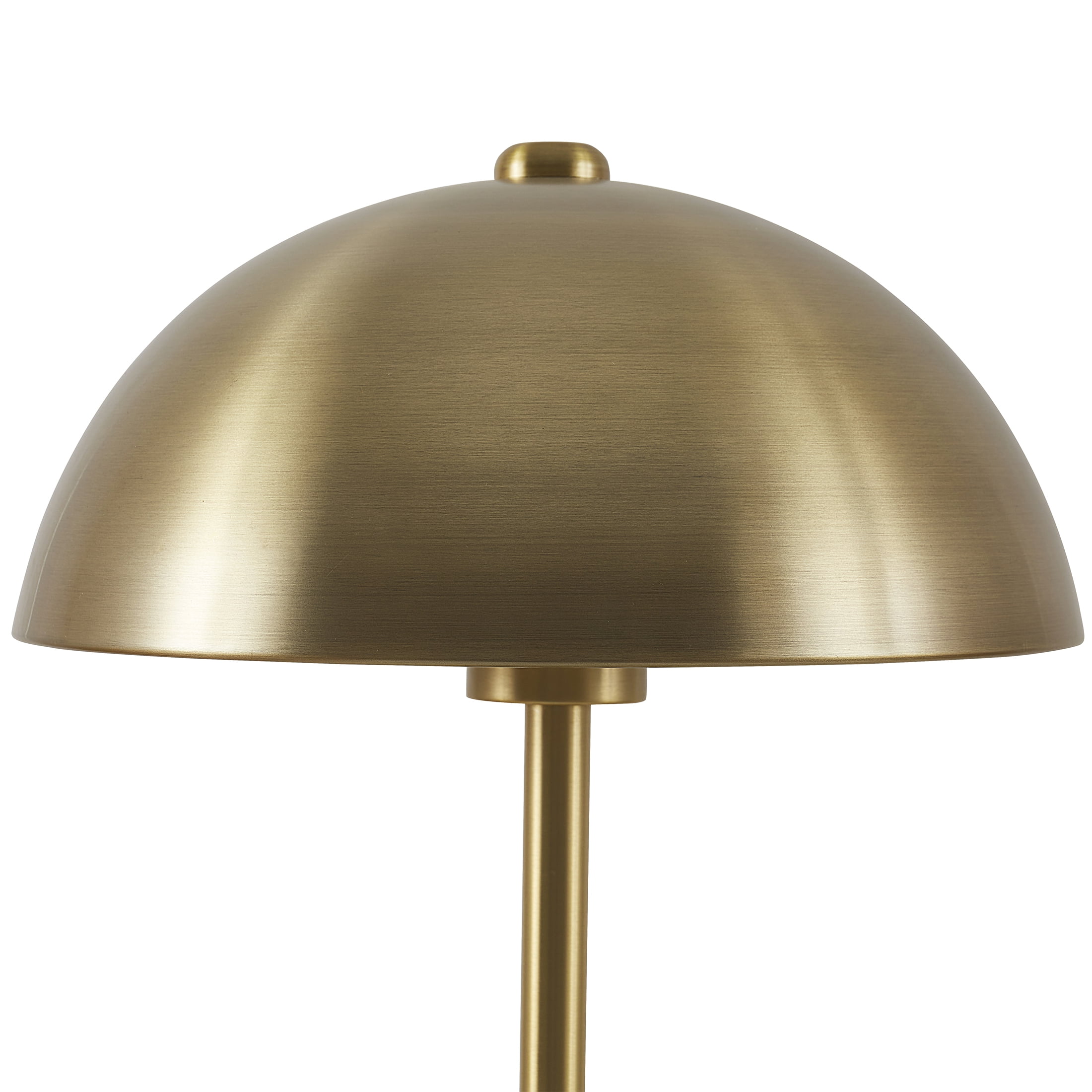 Better Homes & Gardens 18" Modern Dome Touch On/Off Table Lamp, Brass - Image 8