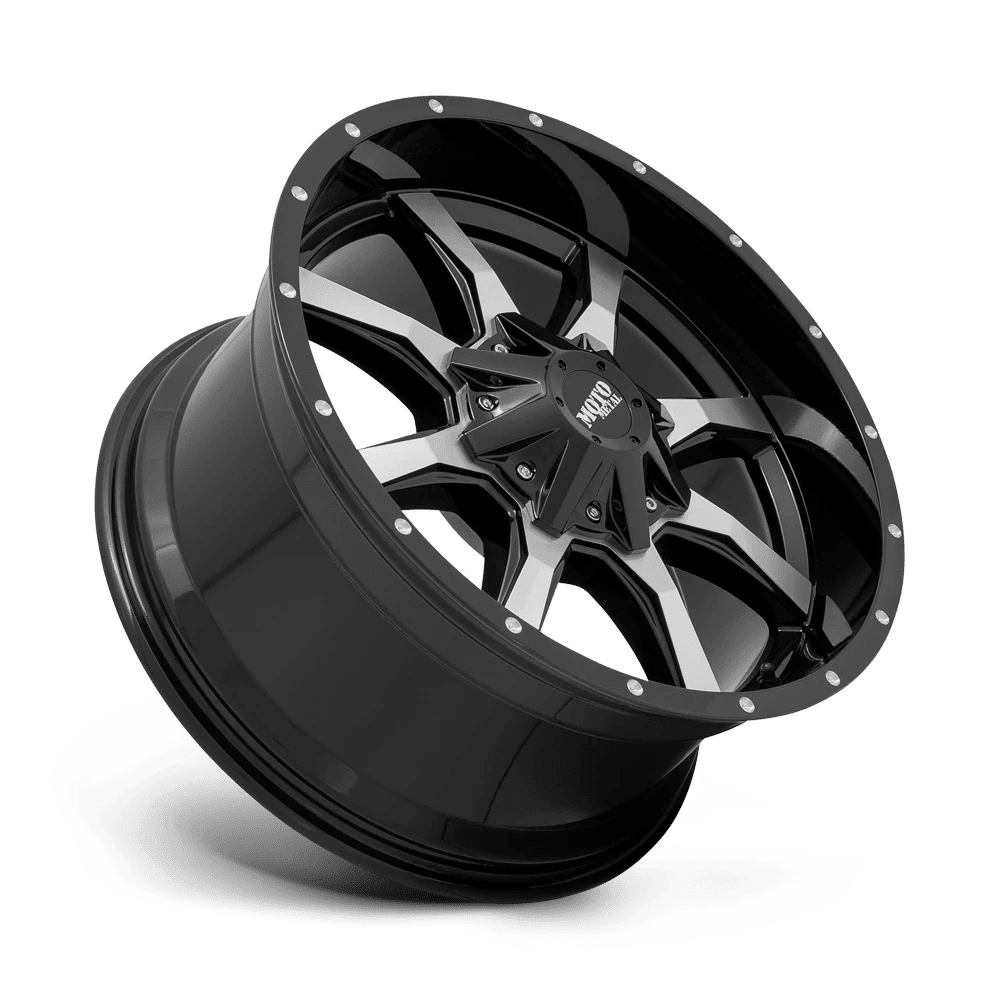 Moto Metal Cast Aluminum Rim MO970 20X10 6X135/5.5 G-BLK MACH -24MM, MO97021067324N - Image 2