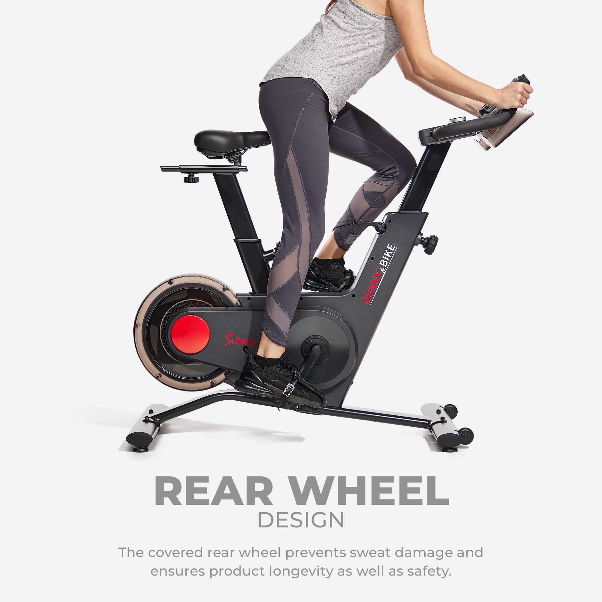 Sunny Health & Fitness TRYDEN Premium Connected Cycle Bike with 16-Level Electromagnetic Resistance & Smart Bluetooth & FREE SunnyFit® App - SF-B122049 - Image 6