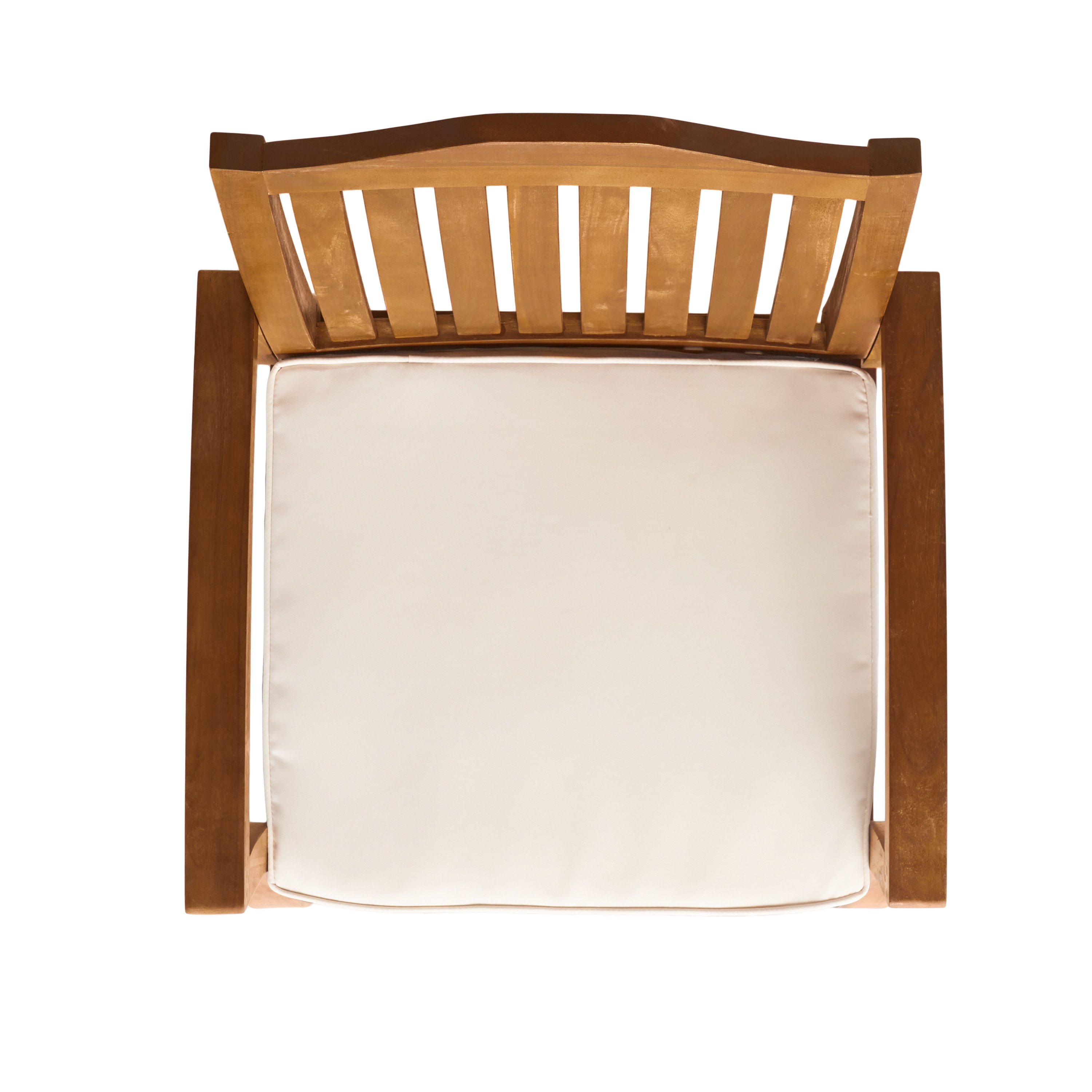 Pearl Outdoor Acacia Wood Dining Chairs, Set of 2, Teak Finish - Image 7
