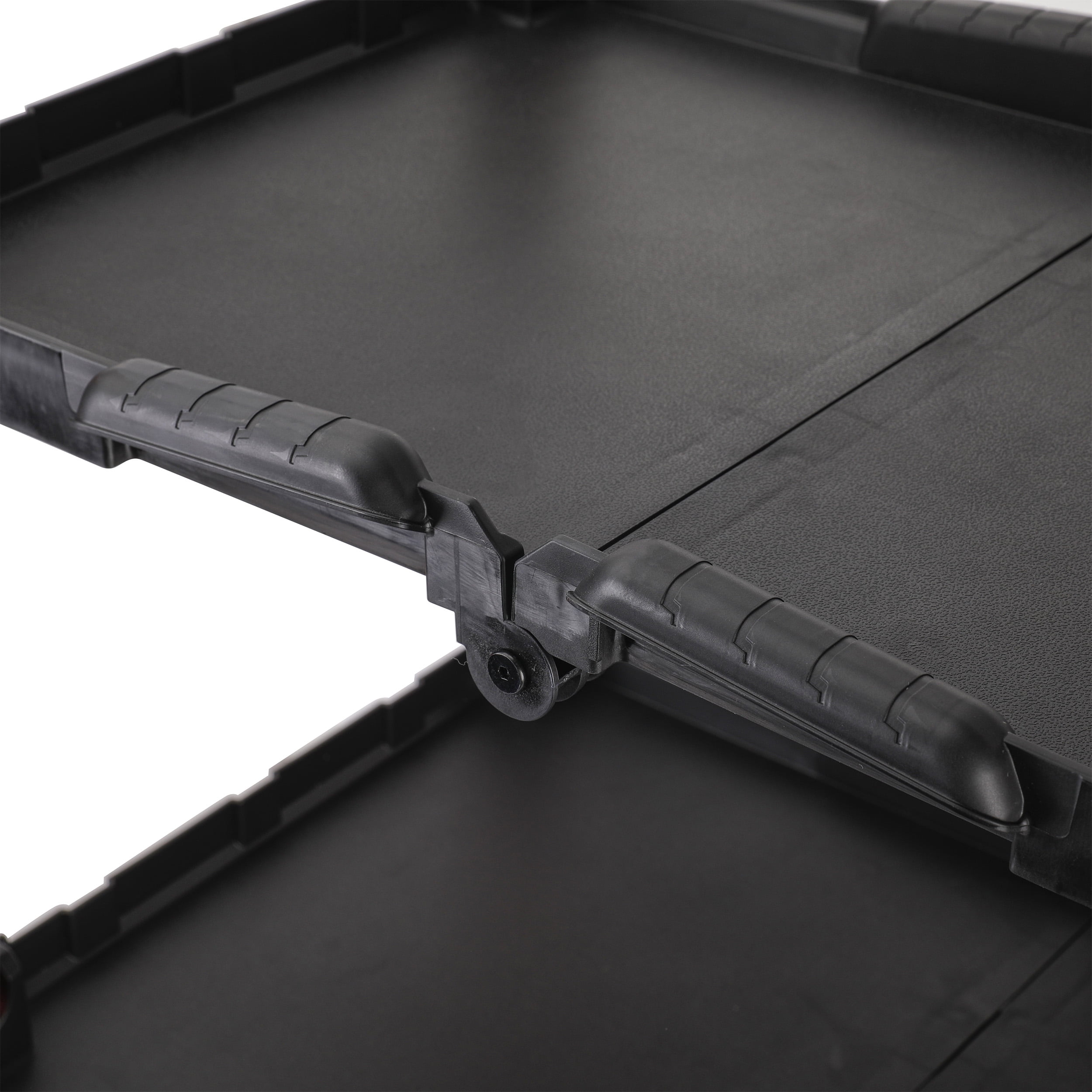 Workpro Collapsible 3-Shelf Utility Tool Cart, Black - Image 2