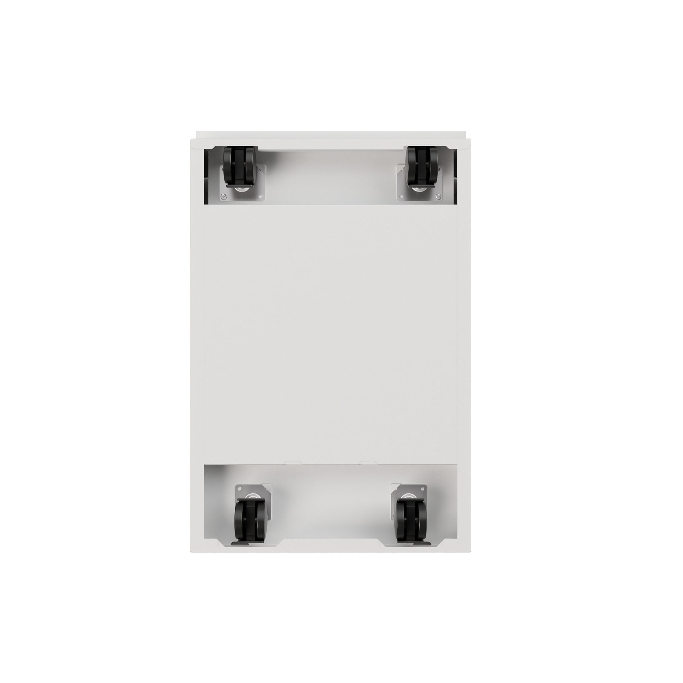 Hirsh 20" Deep Mobile Pedestal File Cabinet 2 Drawer File-File, Letter Width, White - Image 3