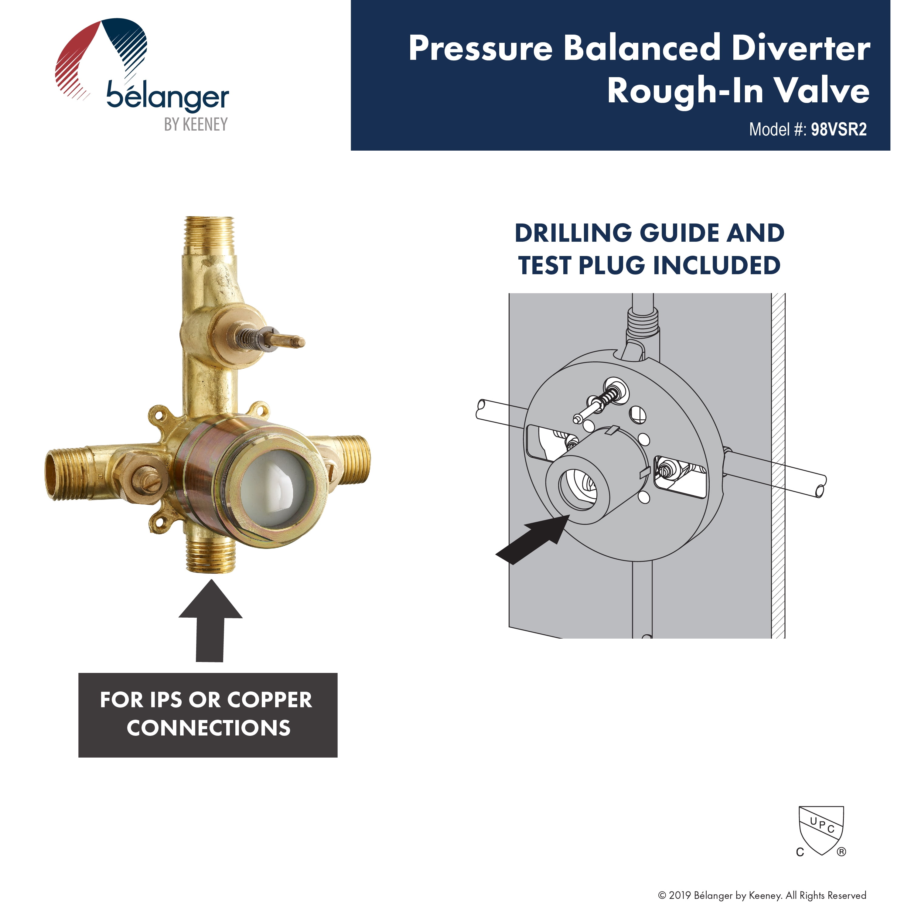 Belanger KIT-DEL130CCP Rain Pressure Balanced Round Shower System, Polished Chrome - Image 5