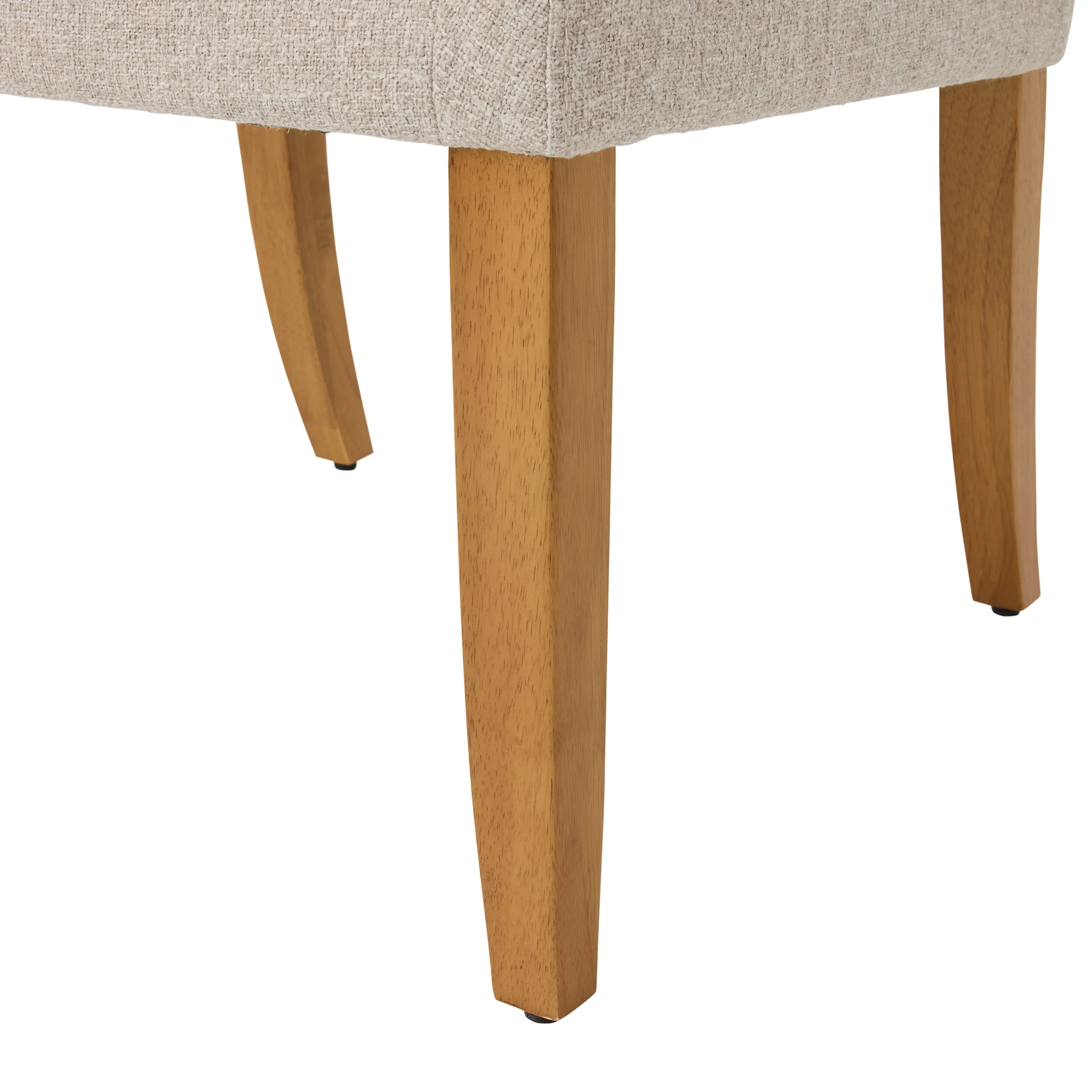 Better Homes & Gardens Windsor Upholstered Wingback Dining Chair 2 Pack, Wheat - Image 2