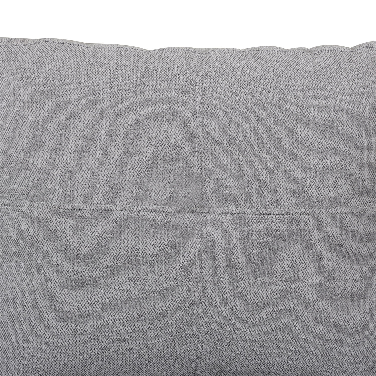 Hommoo Flannel 4-Seat Couch Sofa Set, L Shaped Couch Living Room Sofa Set, Sectional Sofa for Home, Apartment, Dorm, Grey(Without Ottoman) - Image 5