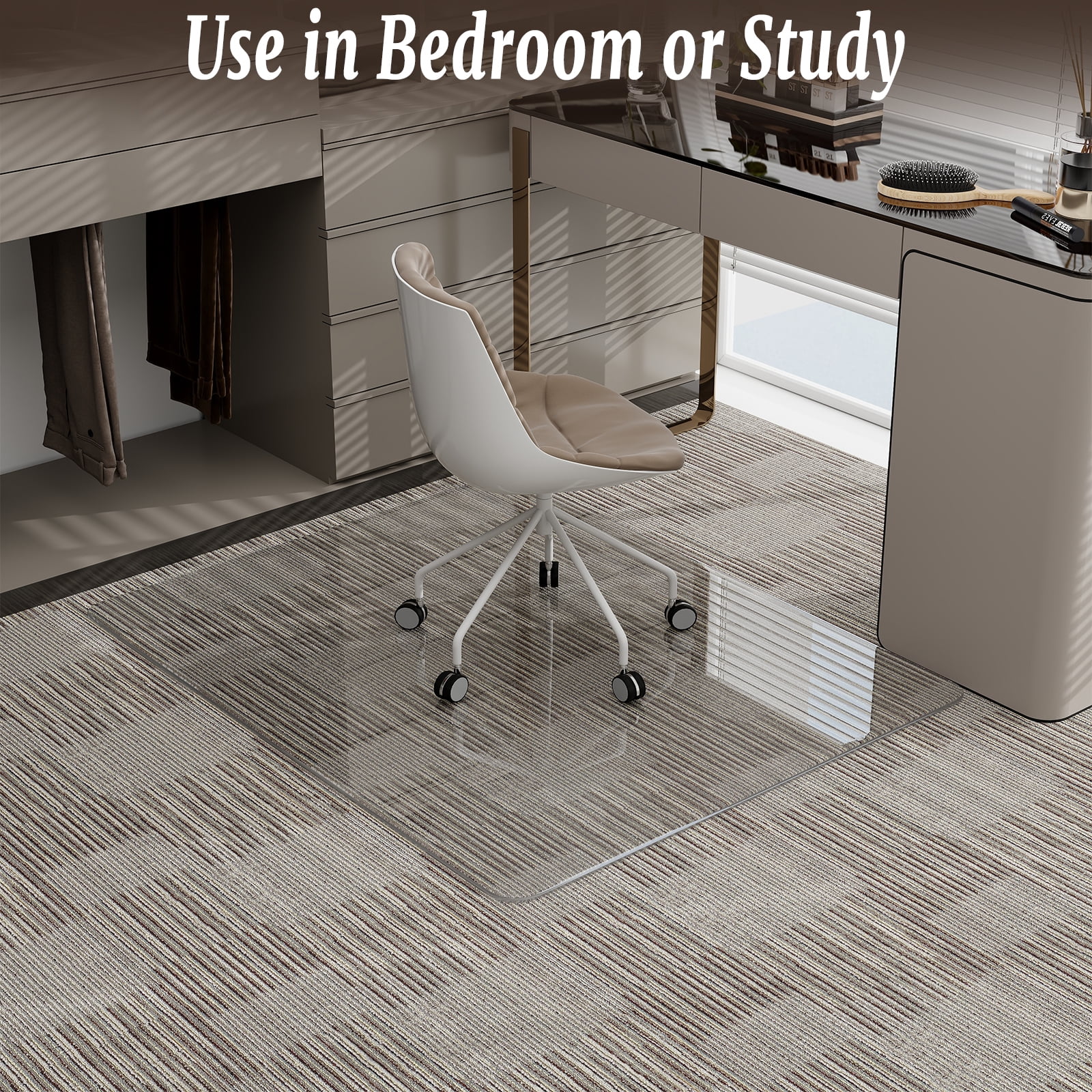 Anyrose 34"x46" Tempered Glass Office Chair Mat - Image 7