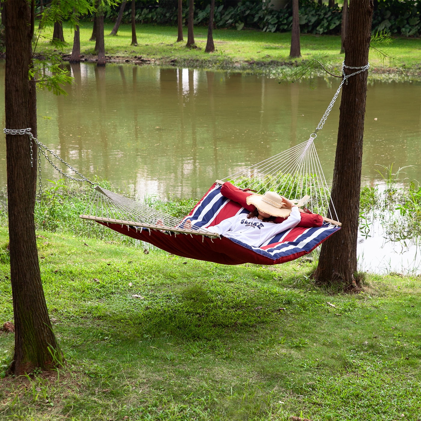 Hammock quilted 80 "X55" - Extra Padded - with pillows - Image 4