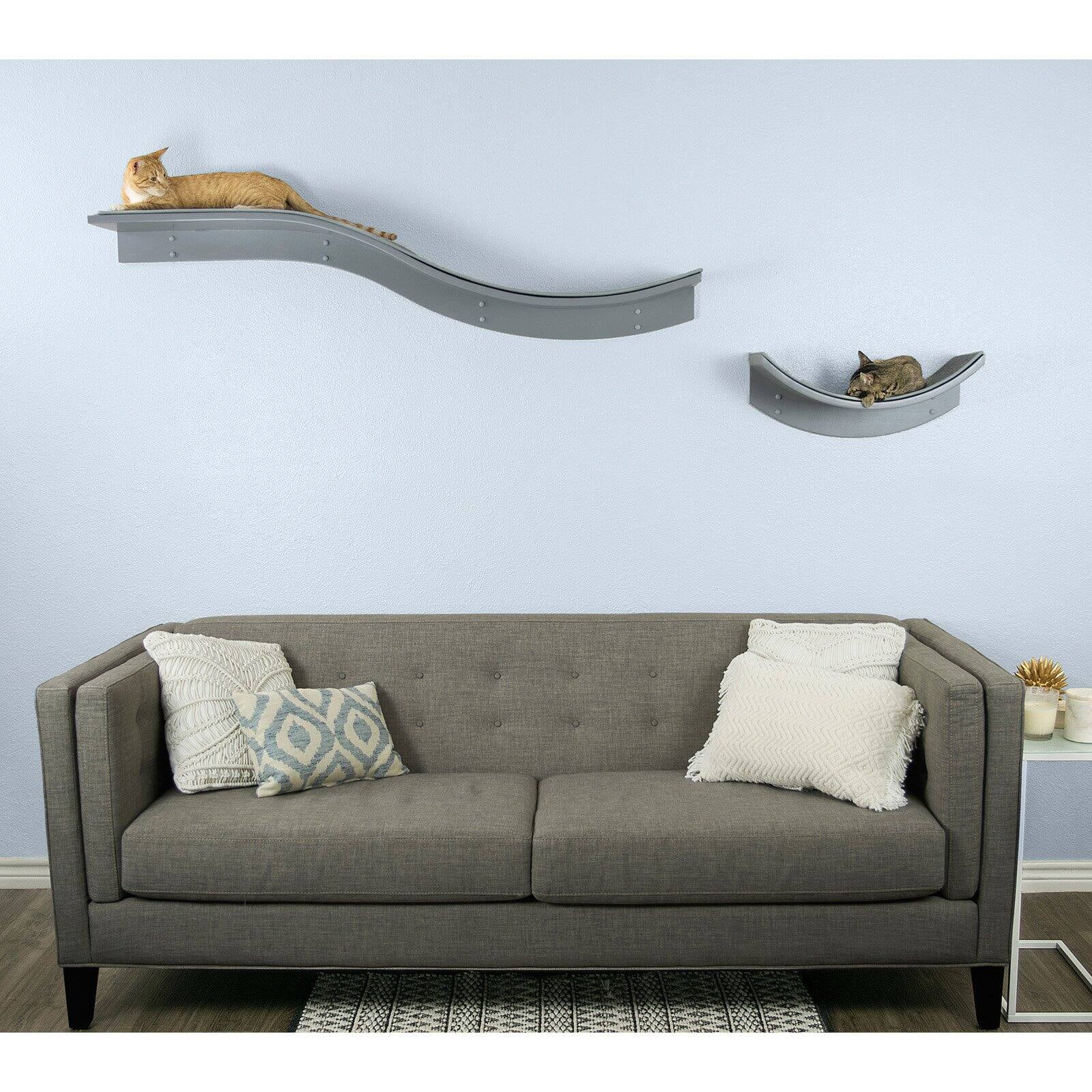 The Refined Feline, Lotus Branch Cat Shelf, Espresso - Image 9