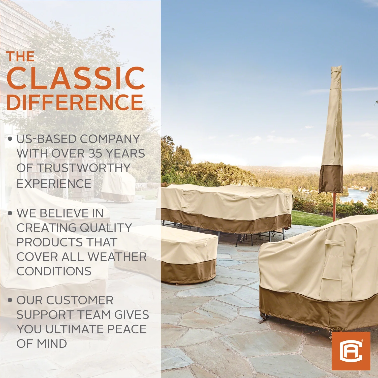 Classic Accessories Veranda™ Fountain Cover - Water Resistant Outdoor Cover, Model 2 (55-058-151501-00) - Image 5