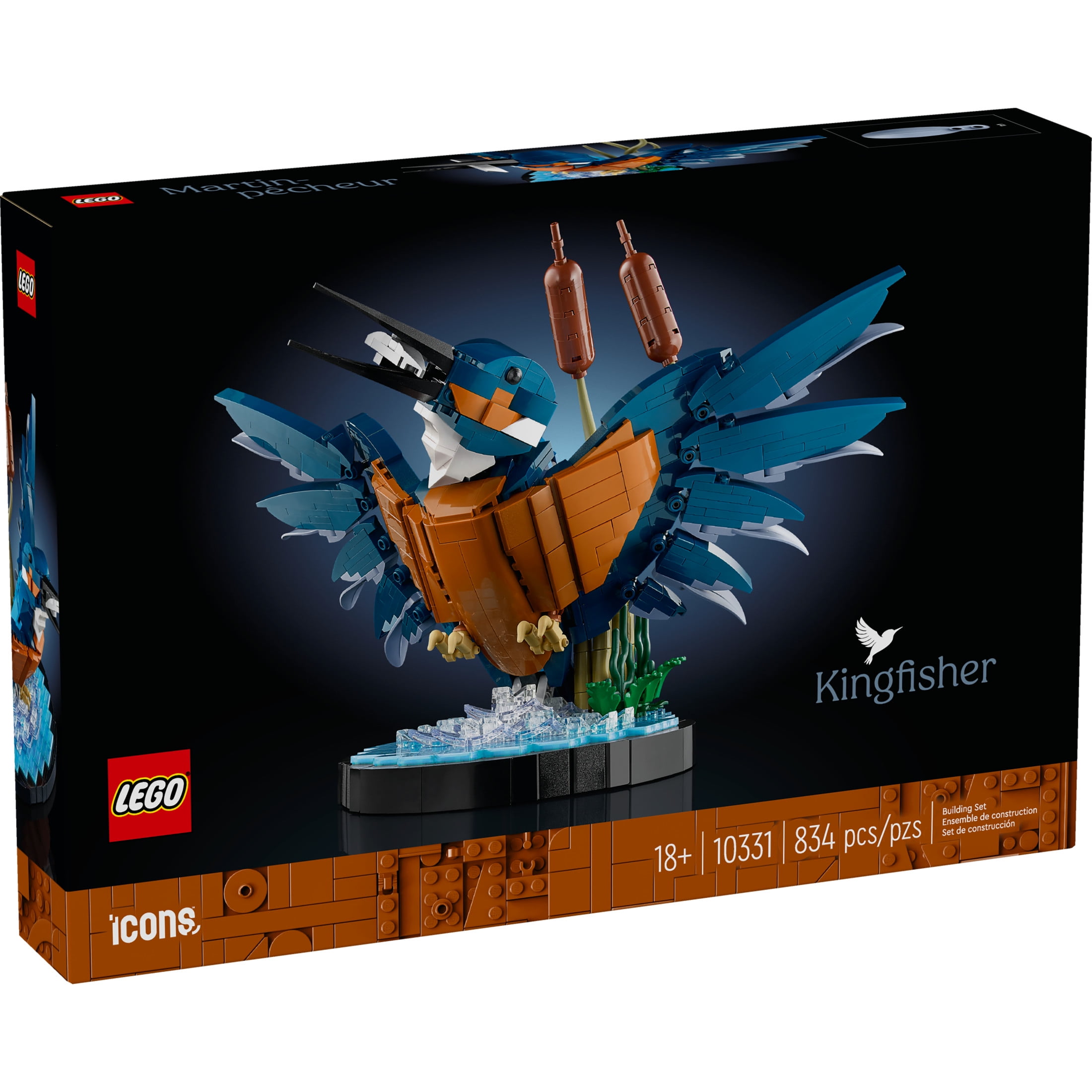 LEGO Icons Kingfisher Bird Model Building Kit - Detailed Building Block Set for Adults, 18+ - Relaxing DIY Craft for Bird Lovers - Gift for Graduation - 10331 - Image 3