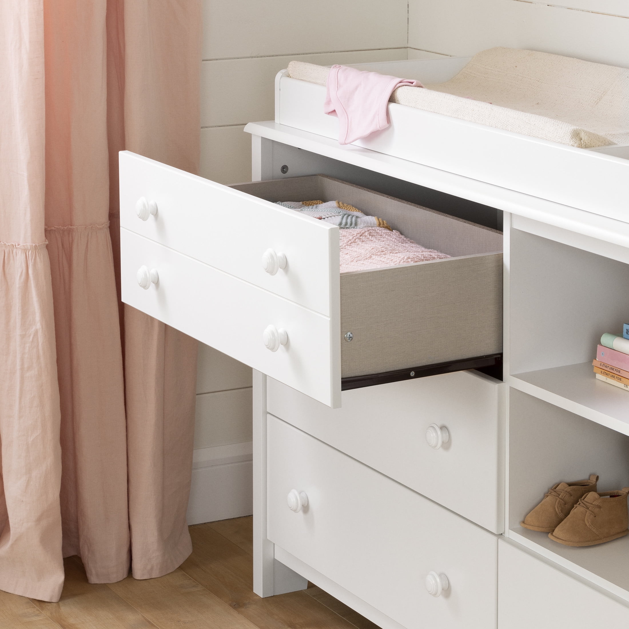 South Shore Little Smileys, Contemporary Changing table, Wide White - Image 7