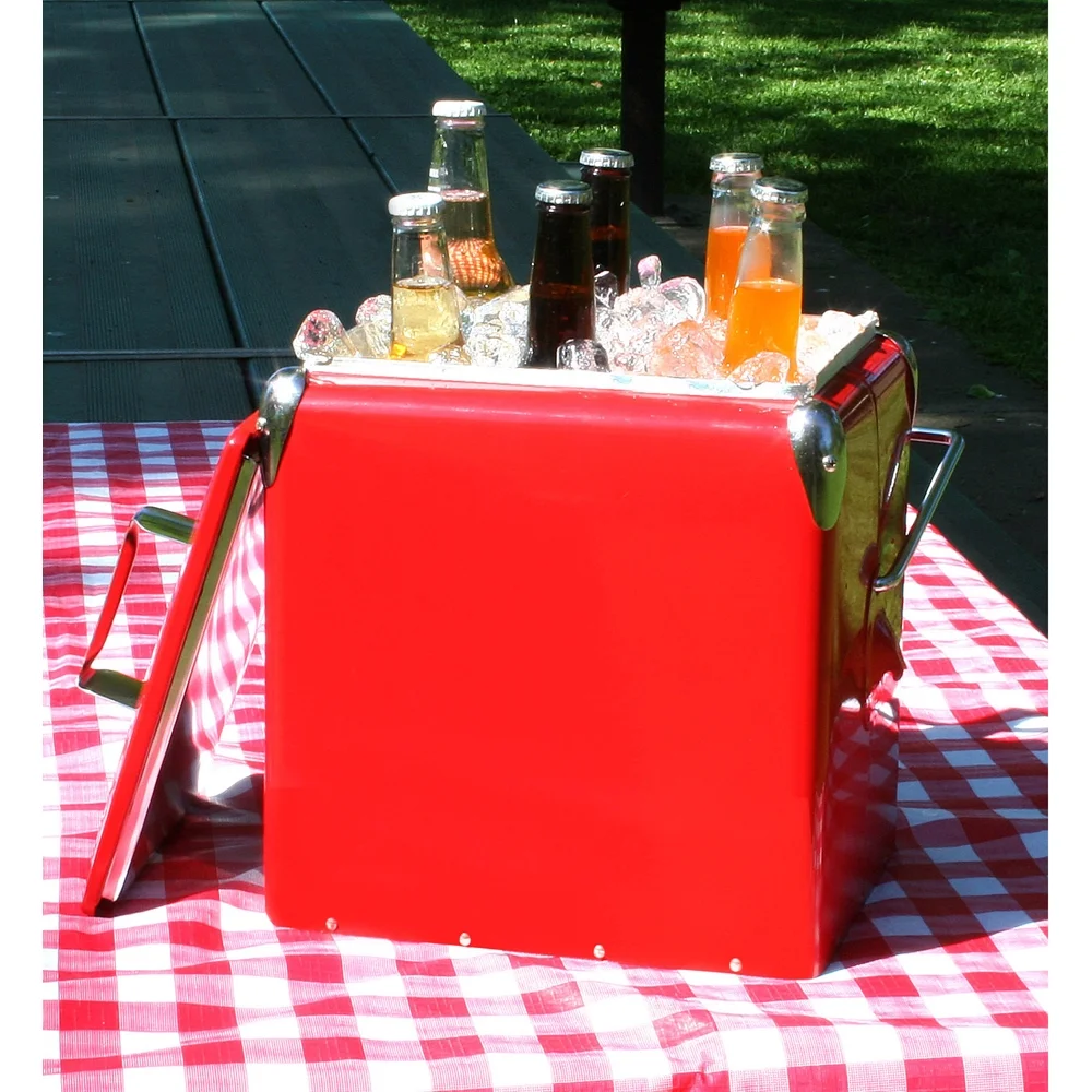 AmeriHome Retro Style Picnic Cooler - Image 2
