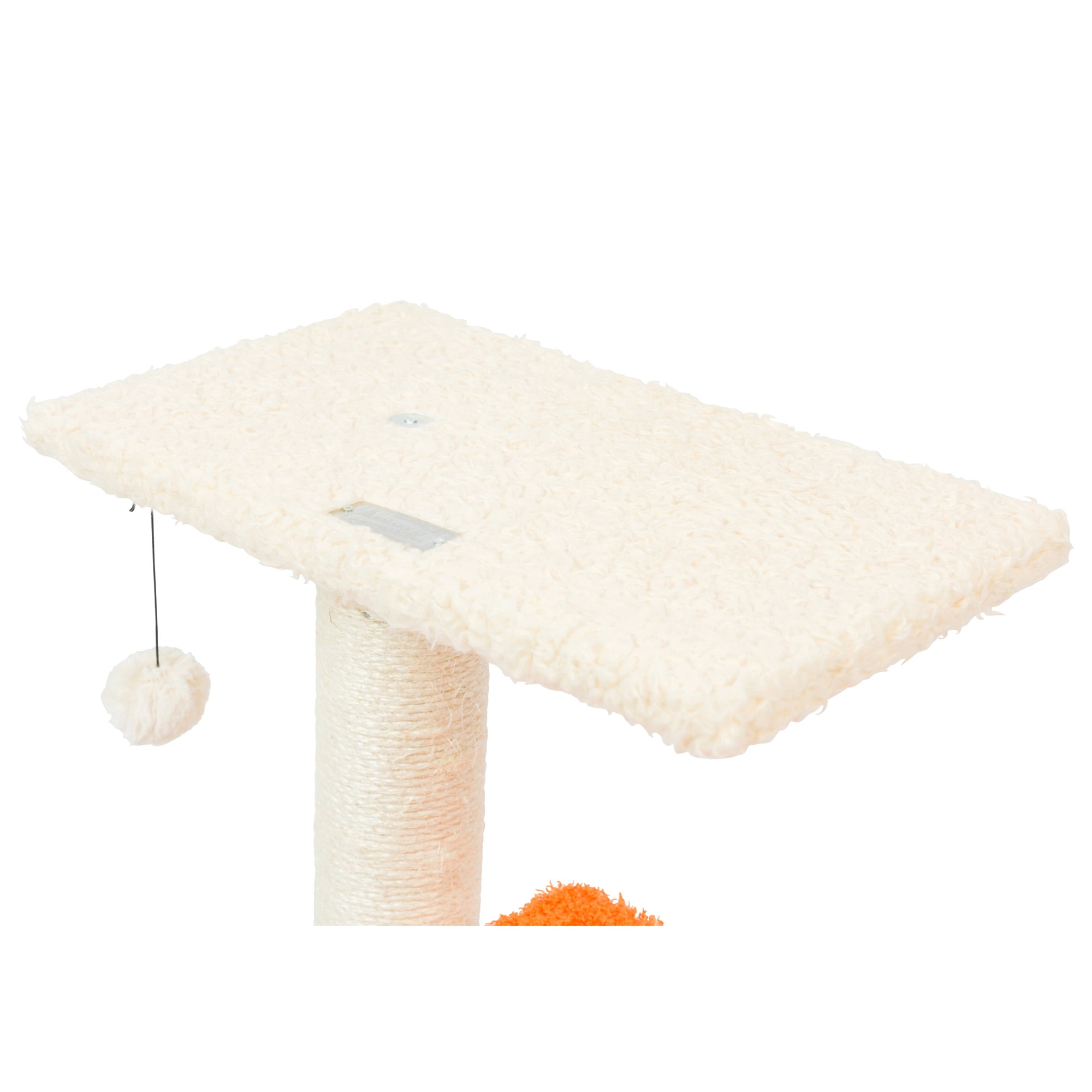 Armarkat X2101 Two Level Platform Real Wood Scratcher w Sisal Carpet Ramp Beige - Image 11