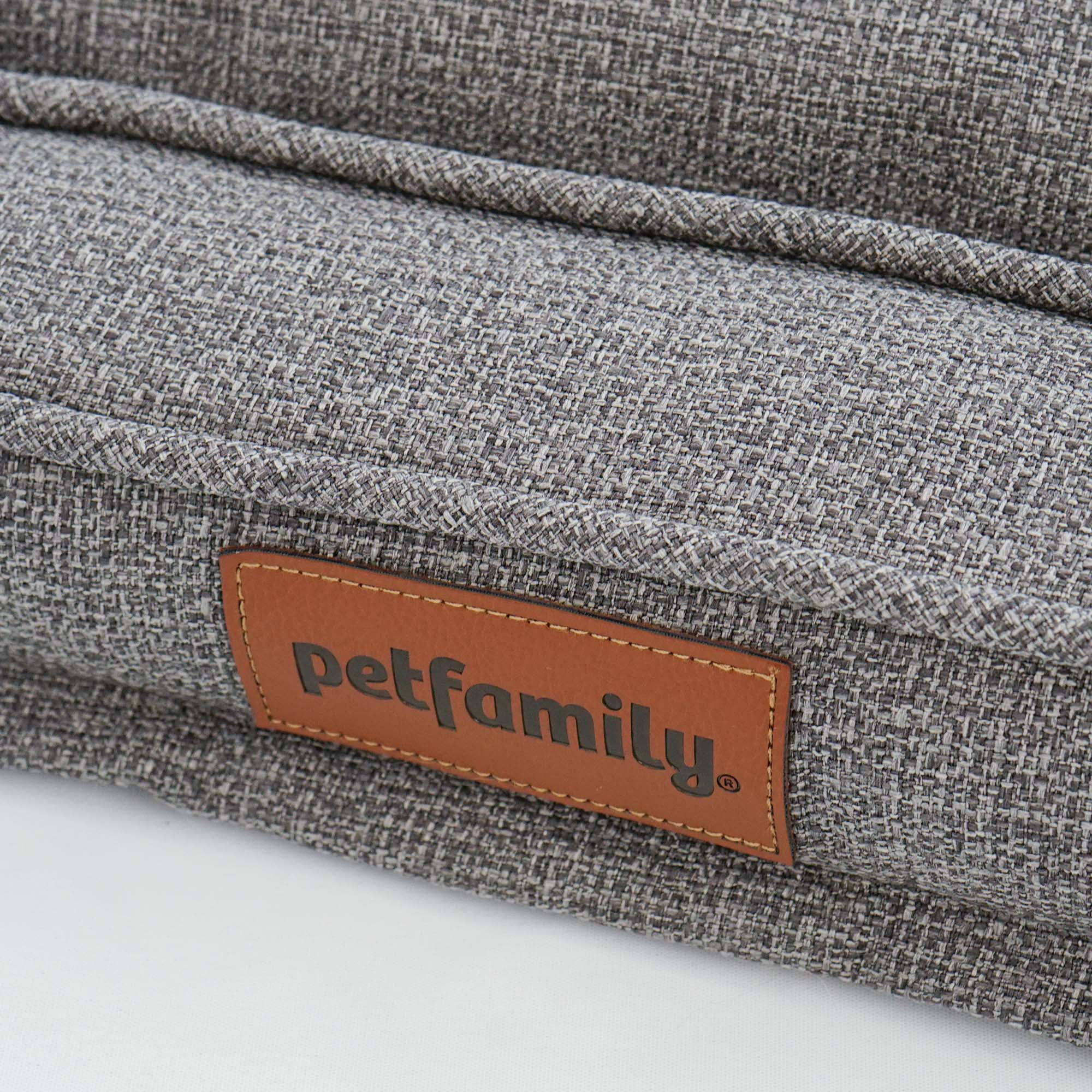 Petfamily Luxe Mattress Edition Washable Dog Bed, Pet Bed, Grey, Large, 34"x24"x8.6" - Image 4