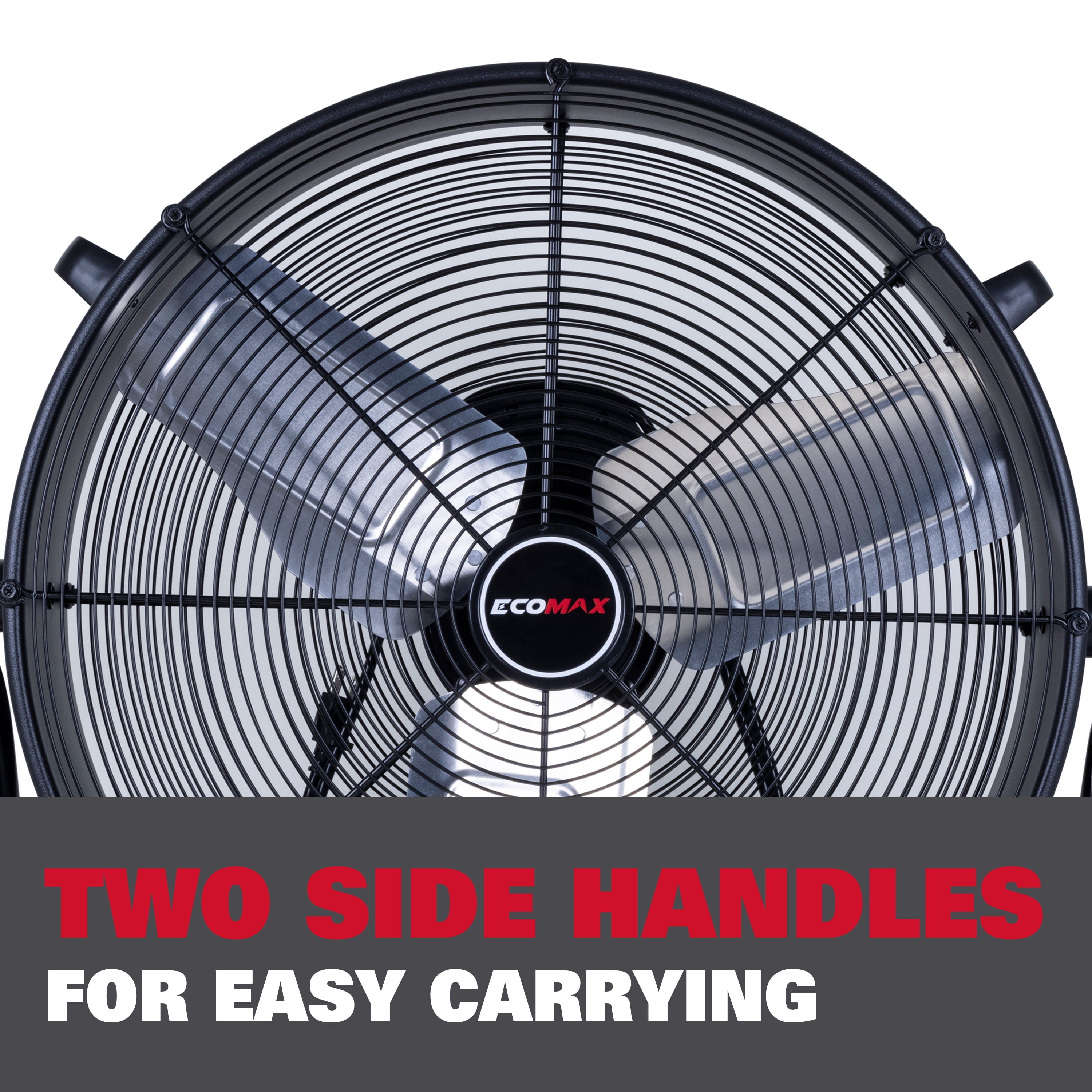 Ecomax EMF102433D 24" High Velocity Drum Floor Fan – Industrial 3-Speed Adjustable Tilt - Image 10