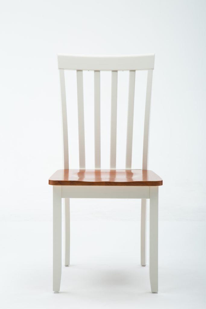 Boraam Bloomington 5-Piece Dining Room Set - Cream/Honey Oak Finish - Image 6