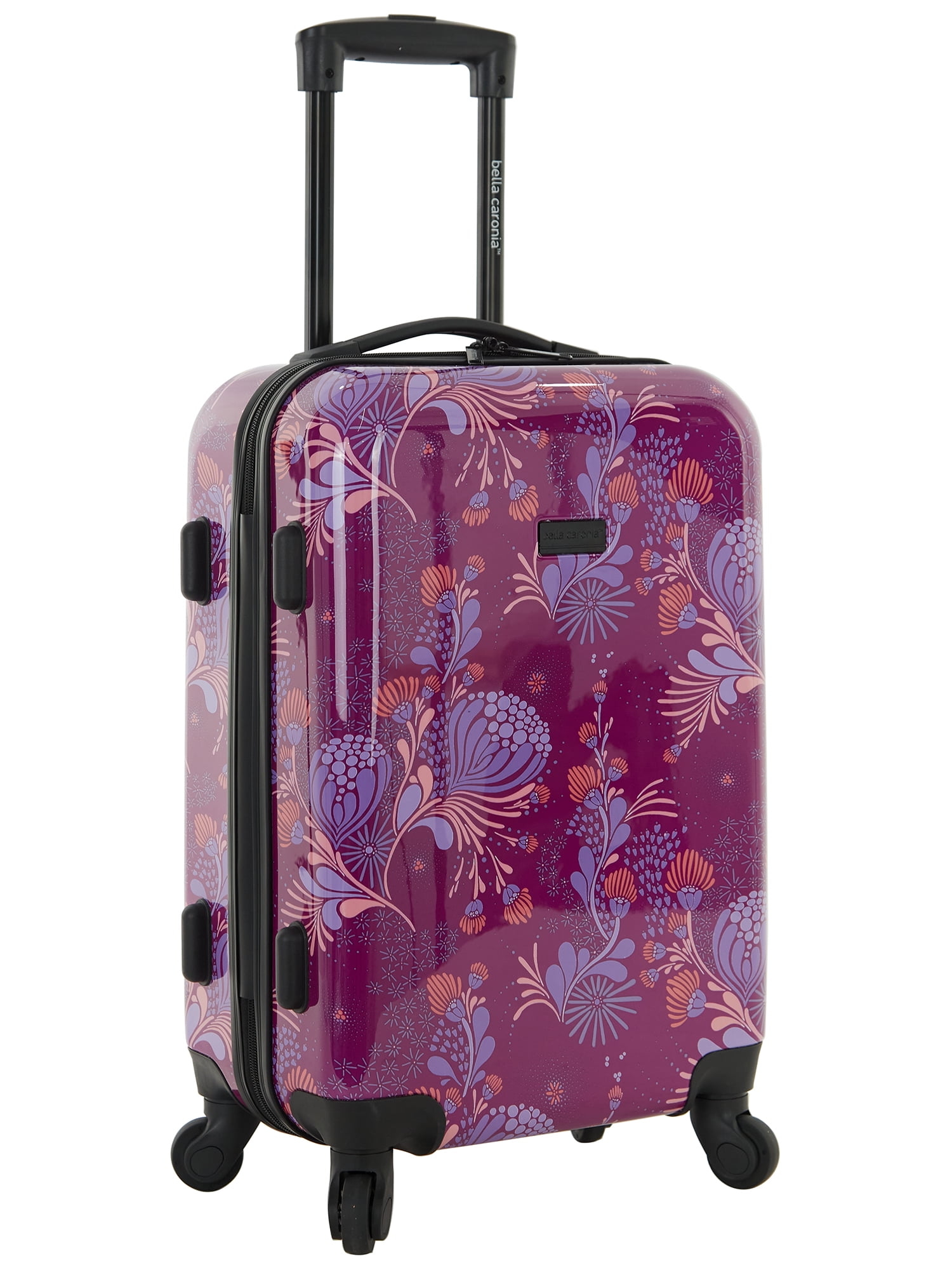 Vonguish Collection 3 piece Hardside Luggage Set with 8 wheel spinners, Style Floral - Image 3