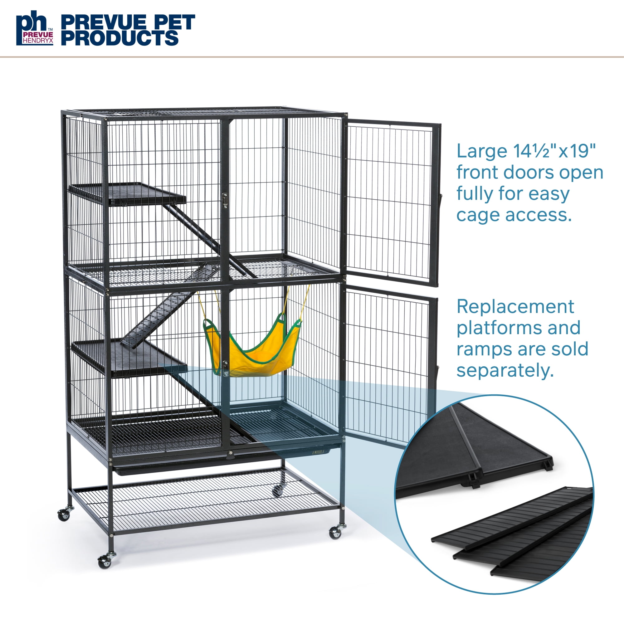 Prevue Pet Products Black Metal Feisty Ferret Home Cage 485 - Image 5