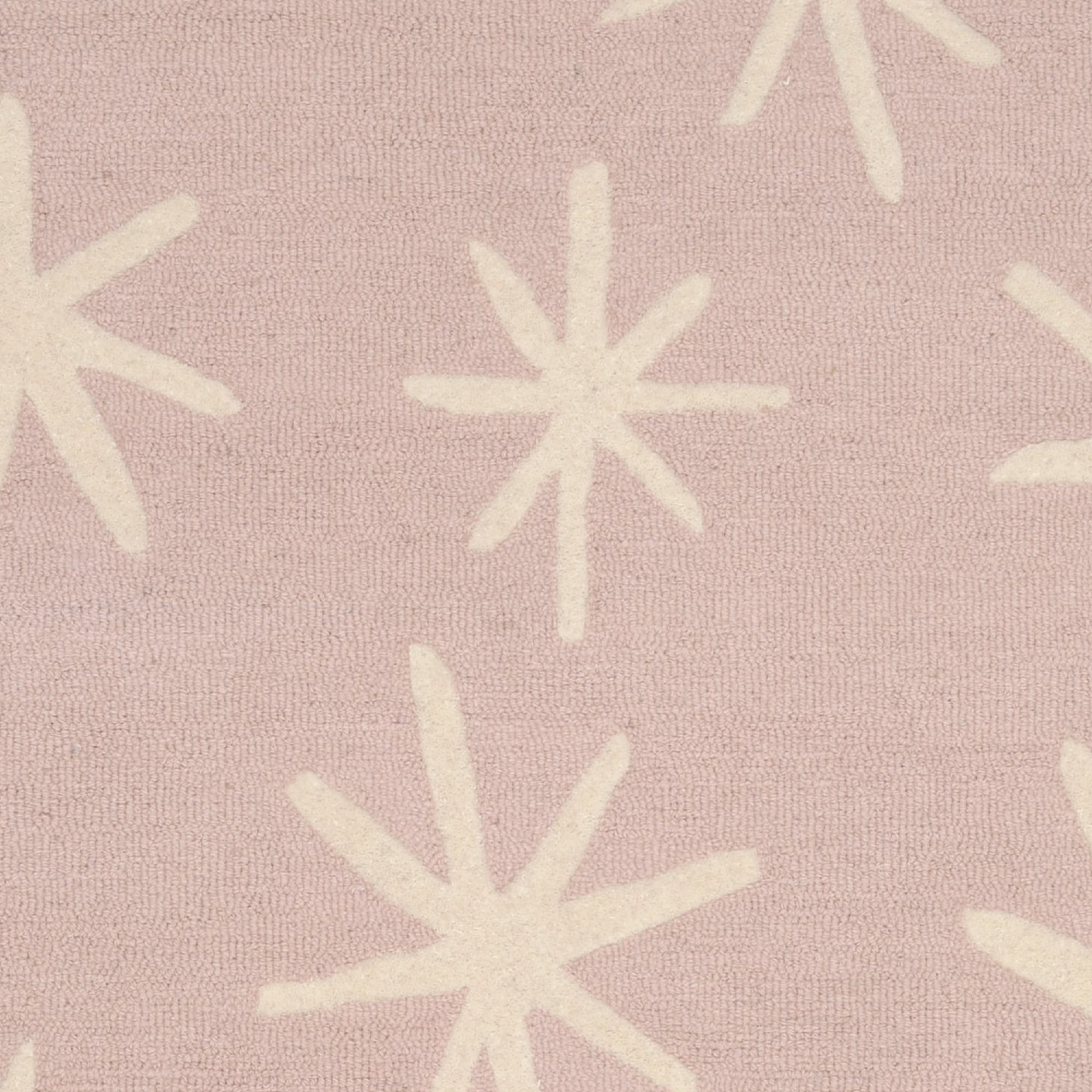 SAFAVIEH Kids Starburst Wool Area Rug, Pink/Ivory, 6' x 9' - Image 5