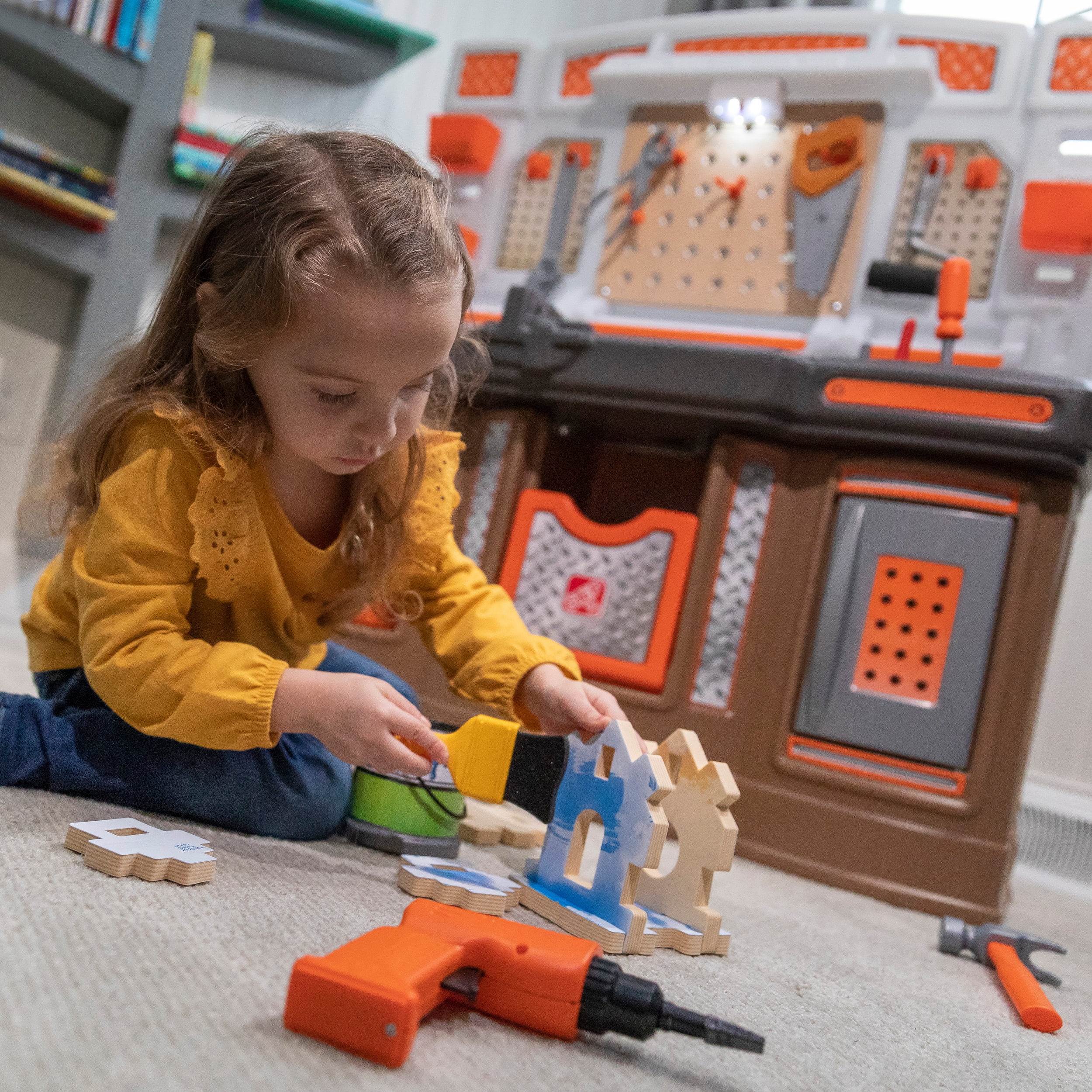 Step2 Big Builders Pro Workshop Multicolor Tool Bench, 27.50" x 34", 19 lb - Image 58