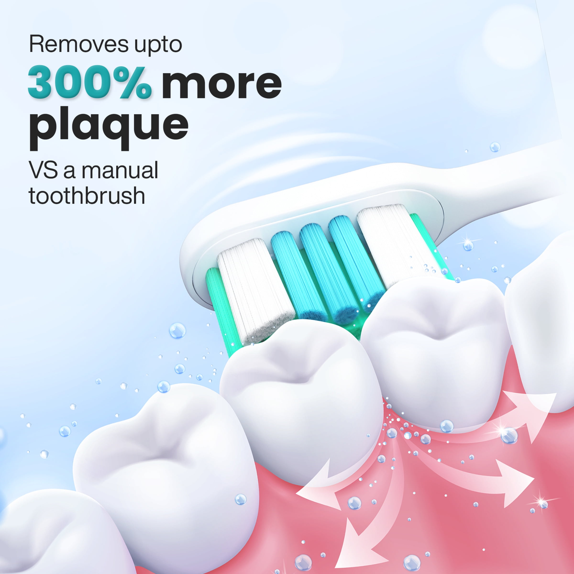 Tranqwil Slimsonic Rechargeable Electric Toothbrush - 60 Day Charge, 5 Modes, 2 Min Built-in Smart Timer (Silver Metal) - Image 5