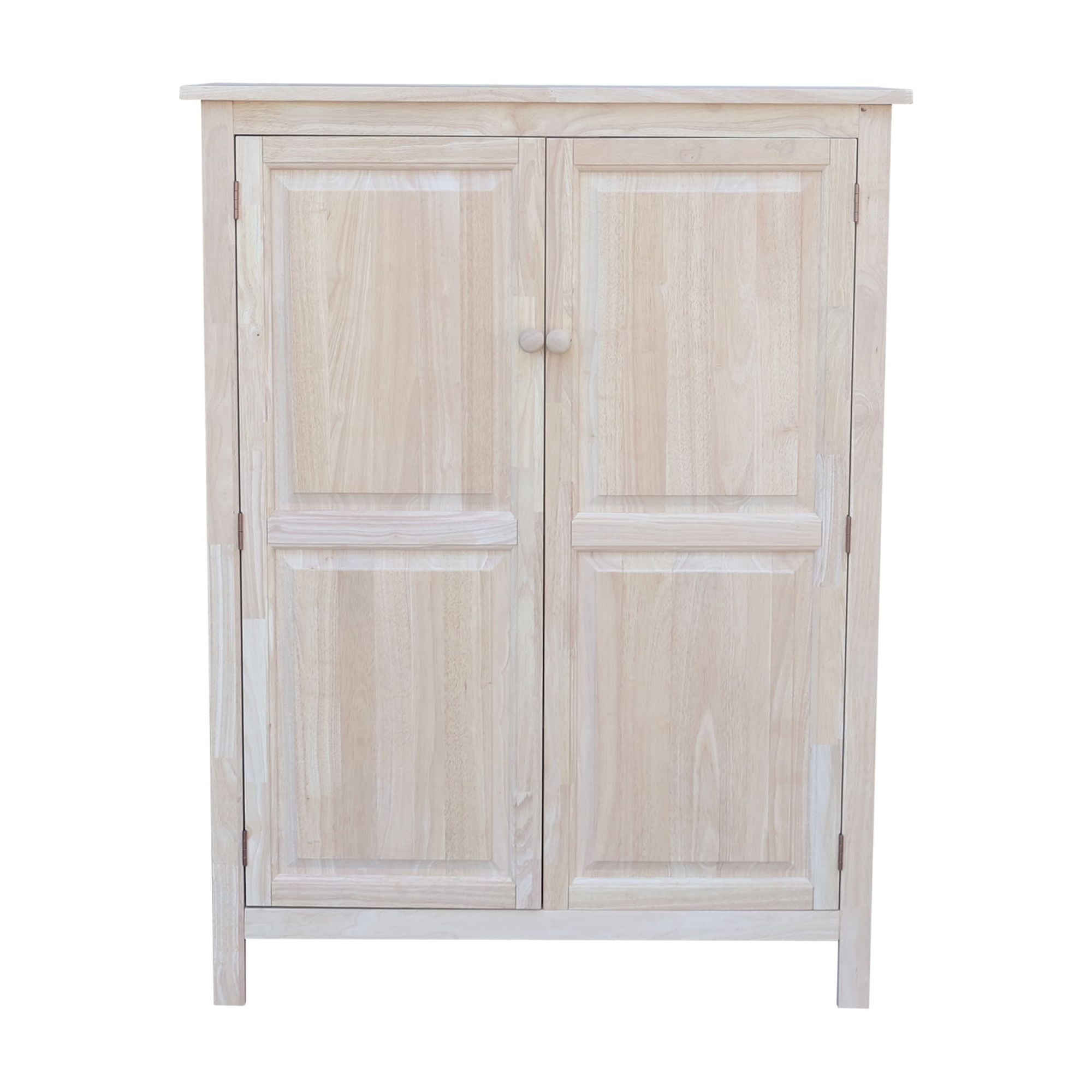 International Concepts Solid Wood 51" Double Kitchen Jelly Cupboard Pantry, Unfinished - Image 7