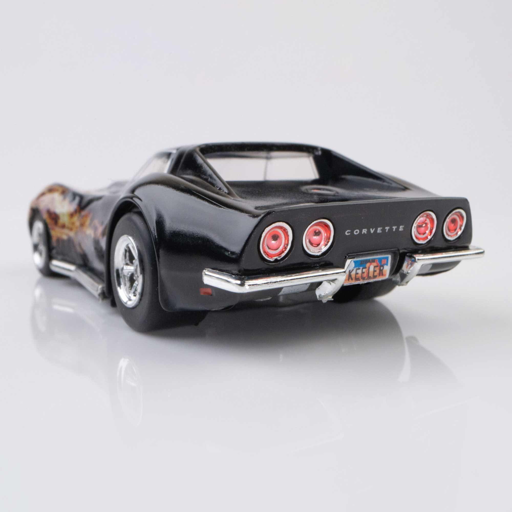 AFX Racing AFX22051 HO Scale 1968 Corvette 427 Black Flame Slot Car - Image 3