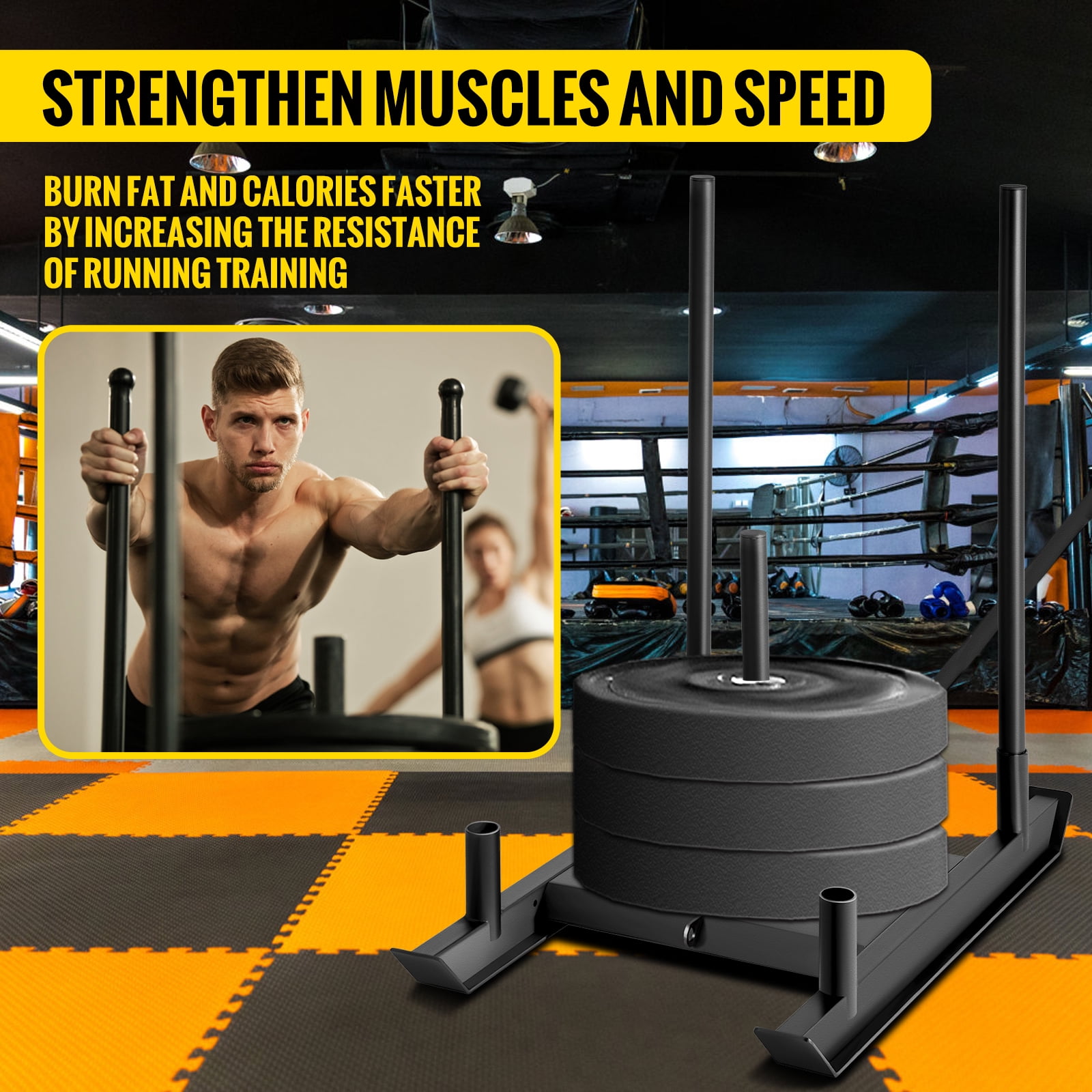 BENTISM Fitness Weight Sled System Push Pull Drag Power Speed Athlete Training Strength Workout - Image 6
