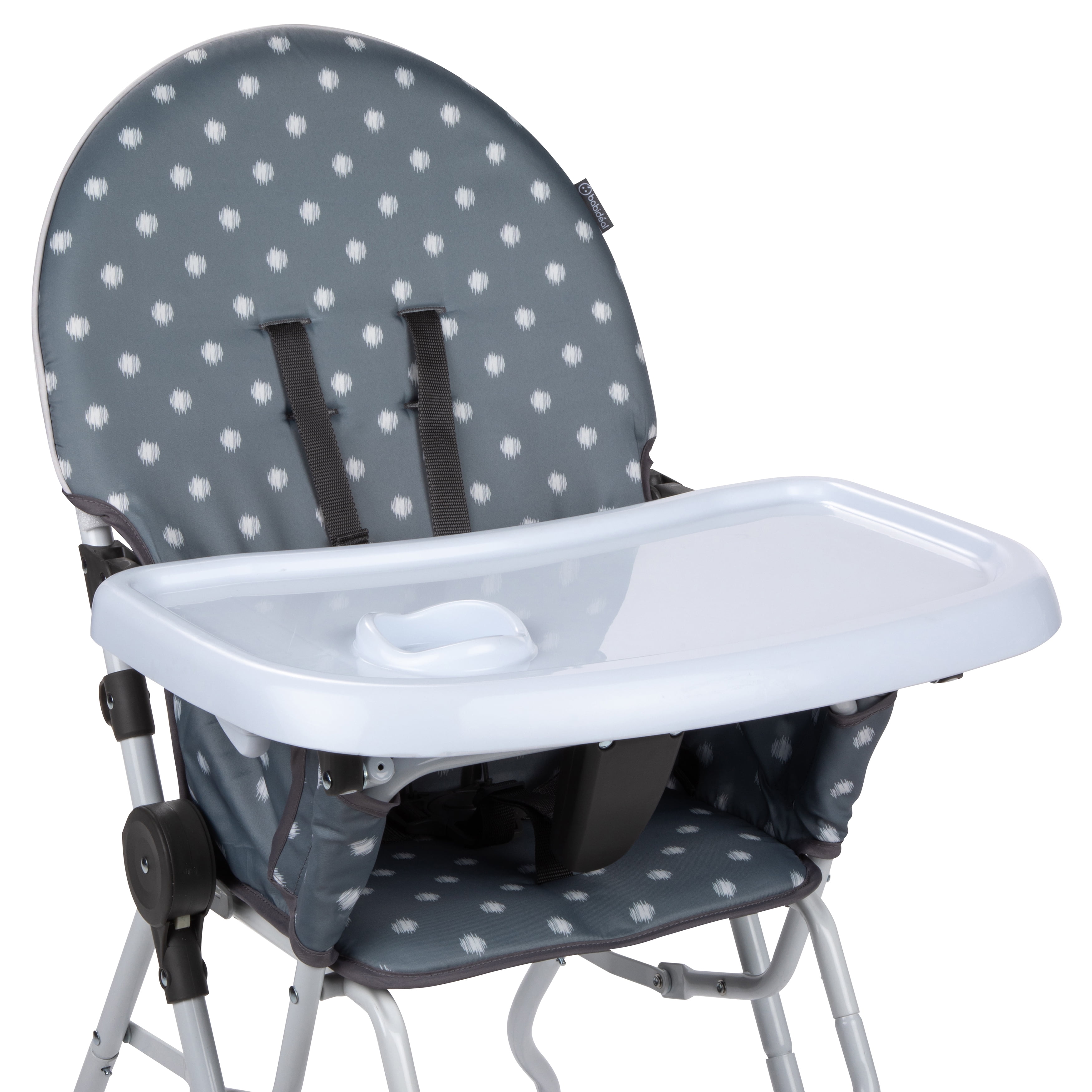 Babideal Dinah Portable Highchair, Gray Dot, Toddler - Image 2