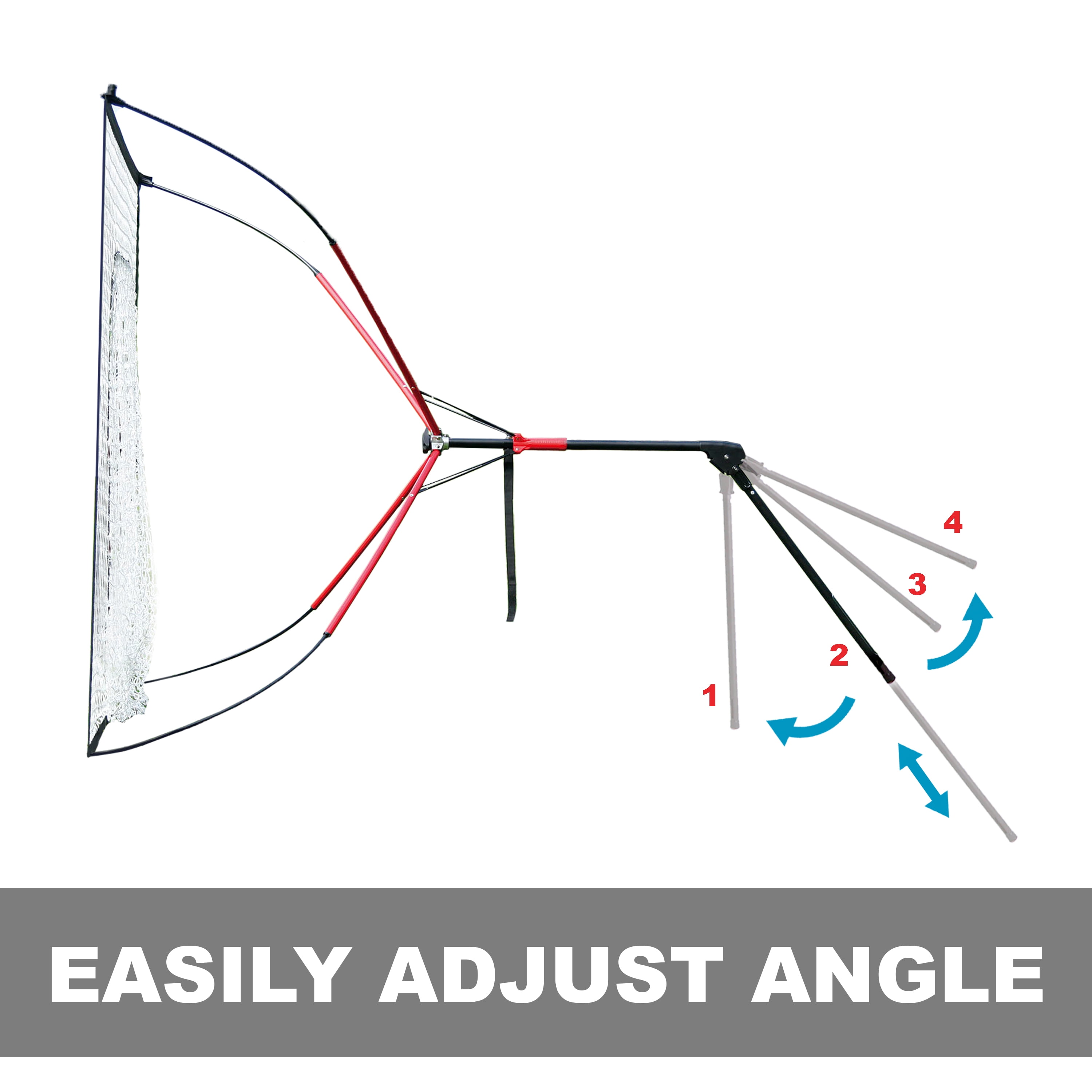 NET PLAYZ Baseball & Softball Practice Hitting Net, Instant Portable, 5FT x 5FT, Pitching, Batting, Fielding, Quick Set-Up, Fold up, Training Equipment. Carry Bag Included - Image 3