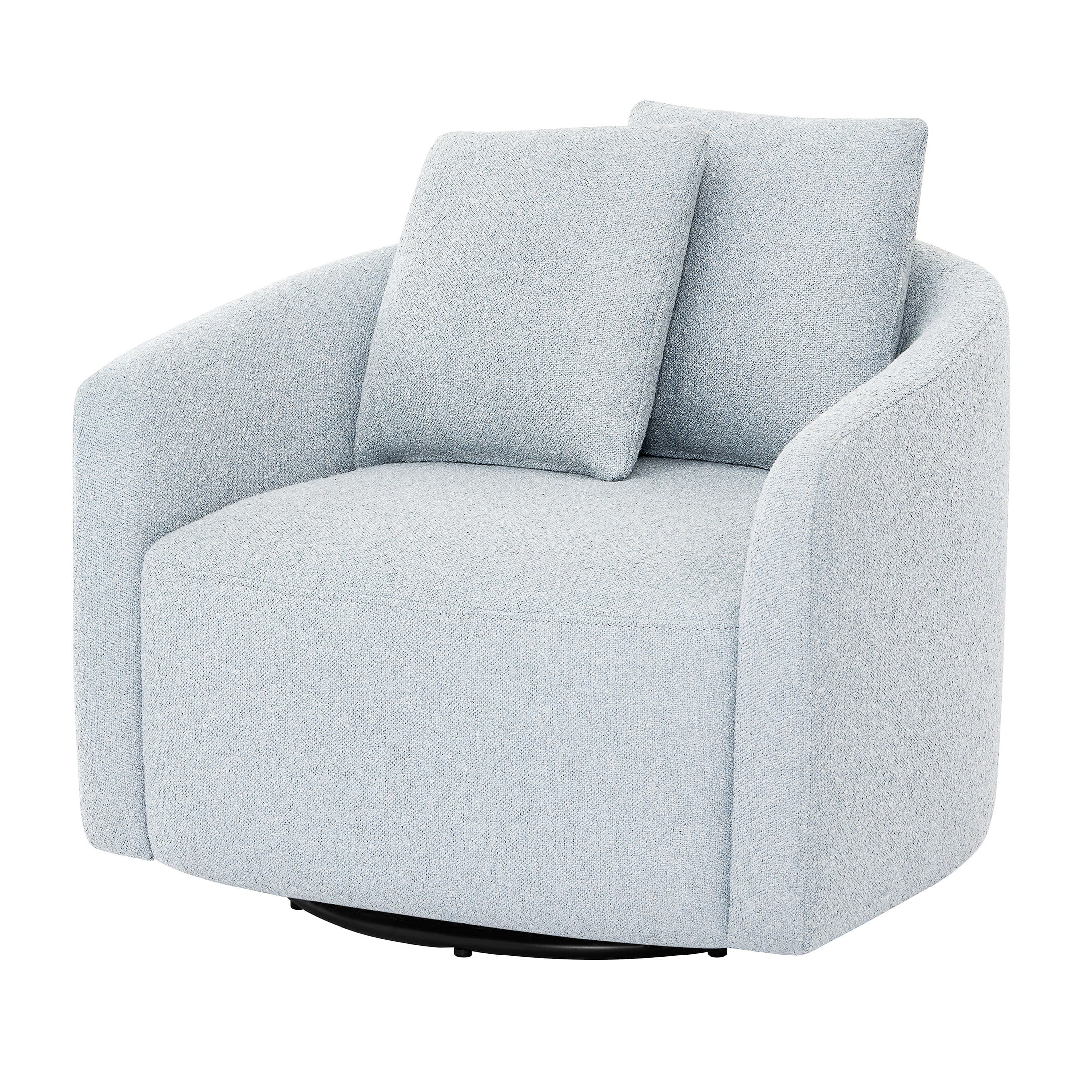 Beautiful Drew Kids Accent Chair by Drew Barrymore, Cornflower Bouclé Fabric - Image 10