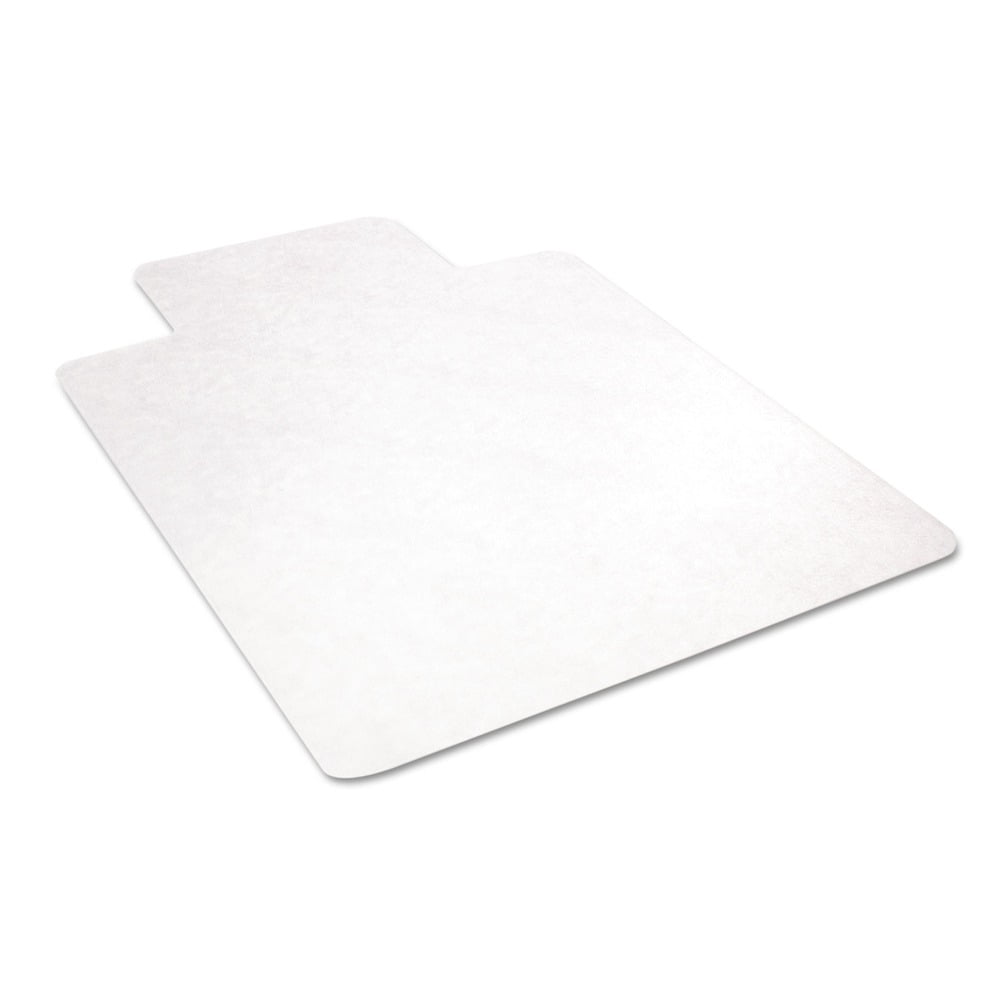 deflecto EconoMat All Day Use Chair Mat for Hard Floors, Flat Packed, 45 x 53, Wide Lipped, Clear - Image 3