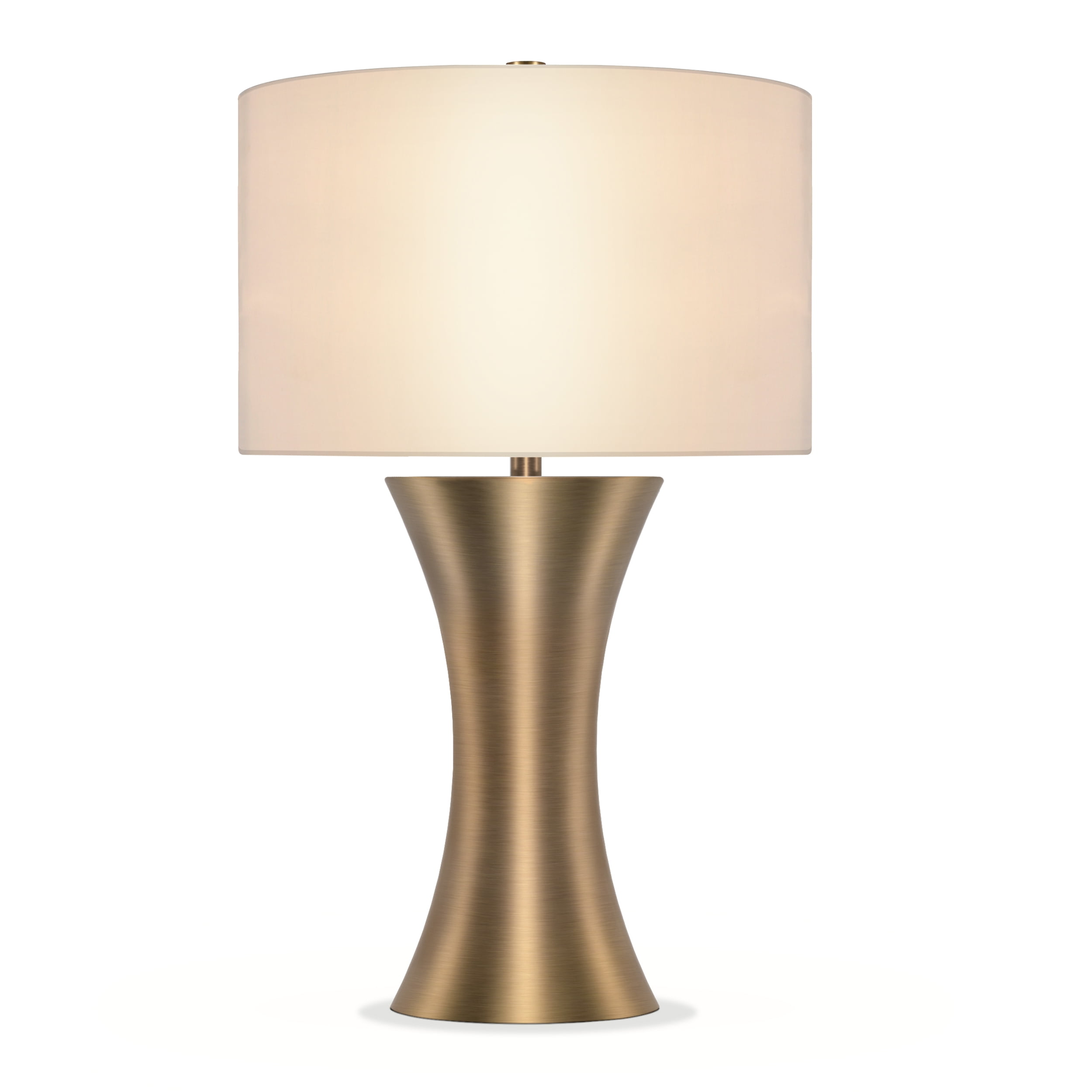 Evelyn&Zoe Traditional Metal Hourglass Table Lamp - Image 5