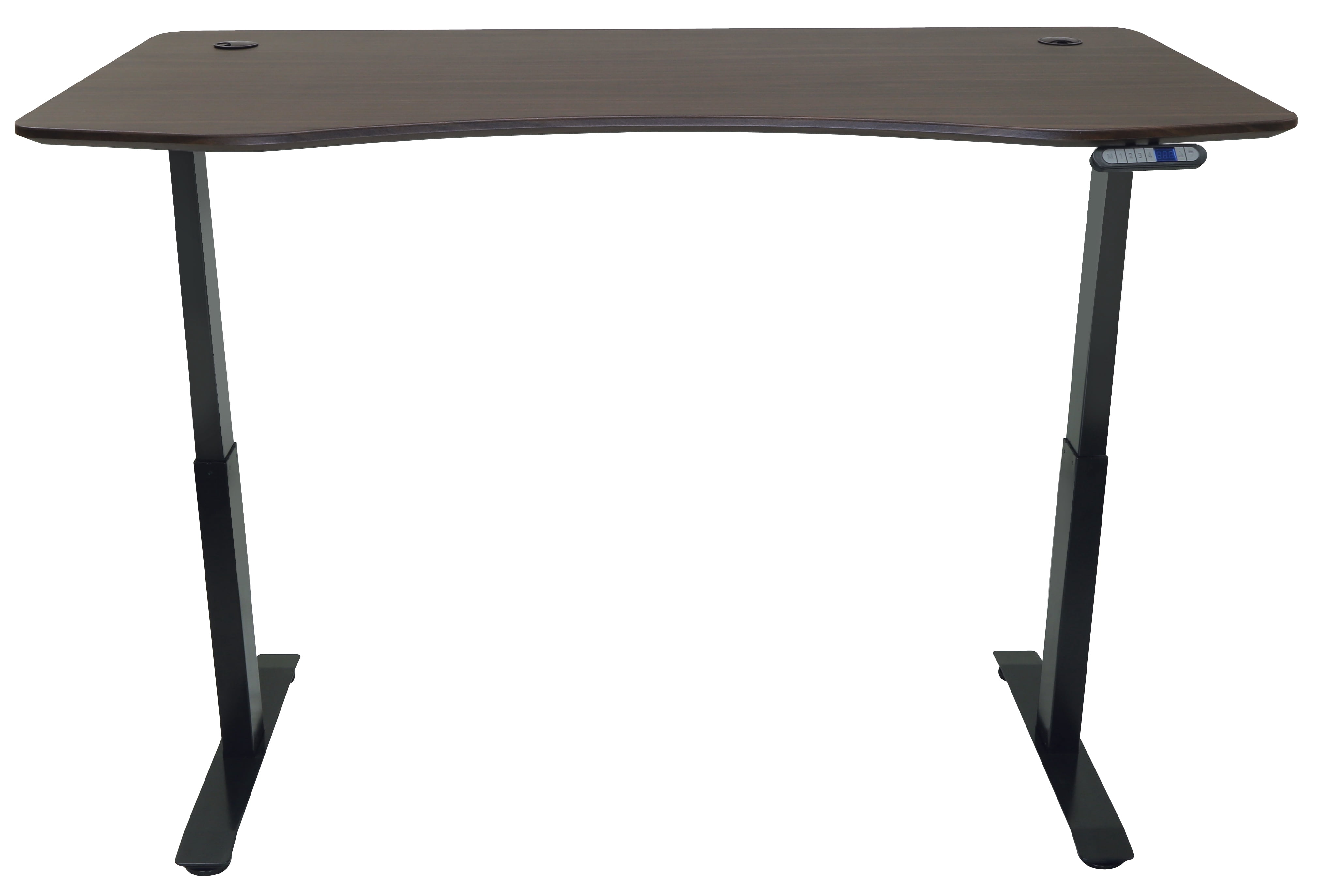 MotionWise Manager Series Dual Motorized Rising Sit/Stand Desk for Home Or Office, American Walnut - Image 6