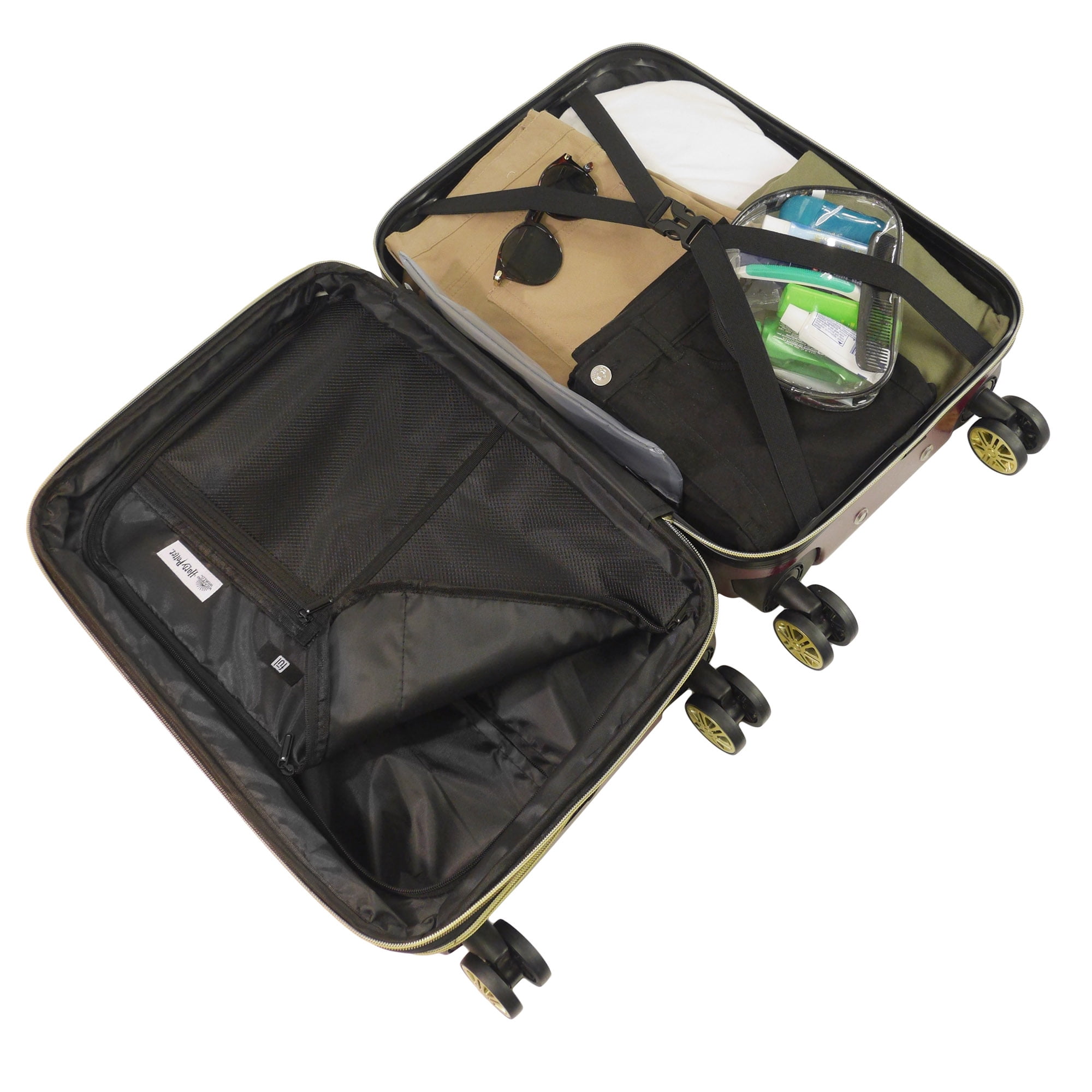 Harry Potter 29 Inch Rolling Luggage, Hogwarts Express Hardshell Suitcase with Spinner Wheels, Burgundy - Image 5