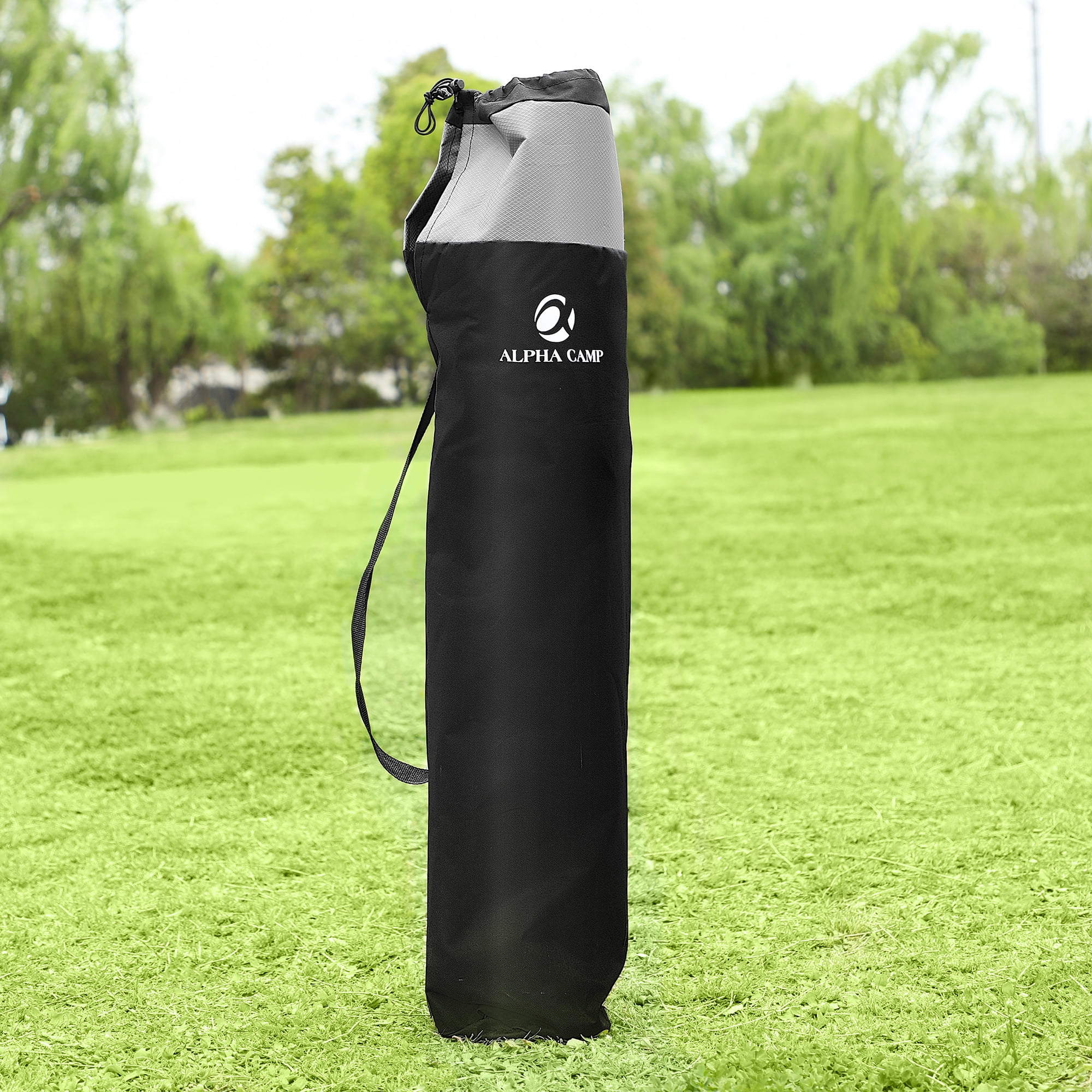 Summit Living Padded Camping Chair with Cooler Bag, Black - Image 5