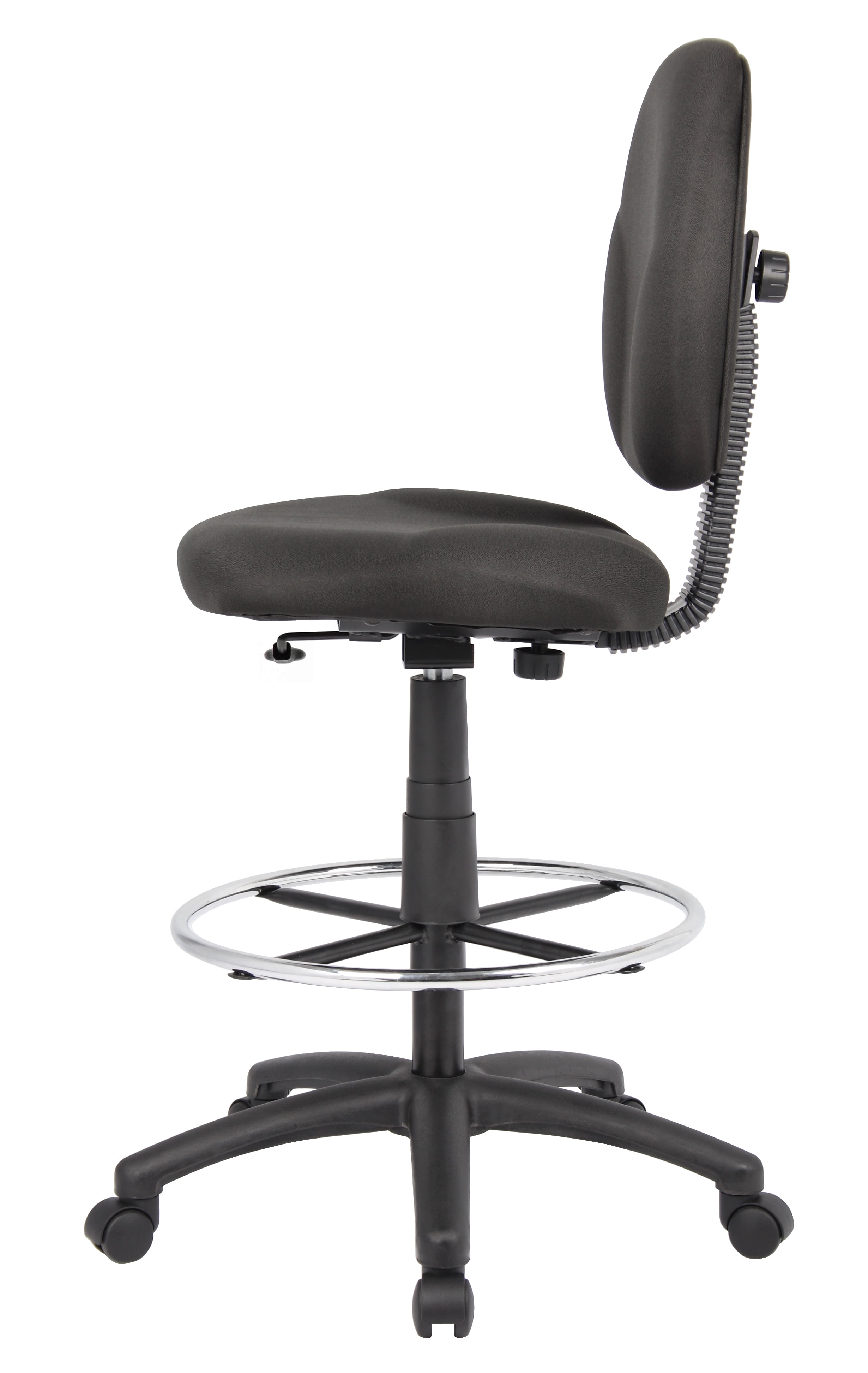 Boss Office Products Black Fabric Drafting Stools W/Footring - Image 5